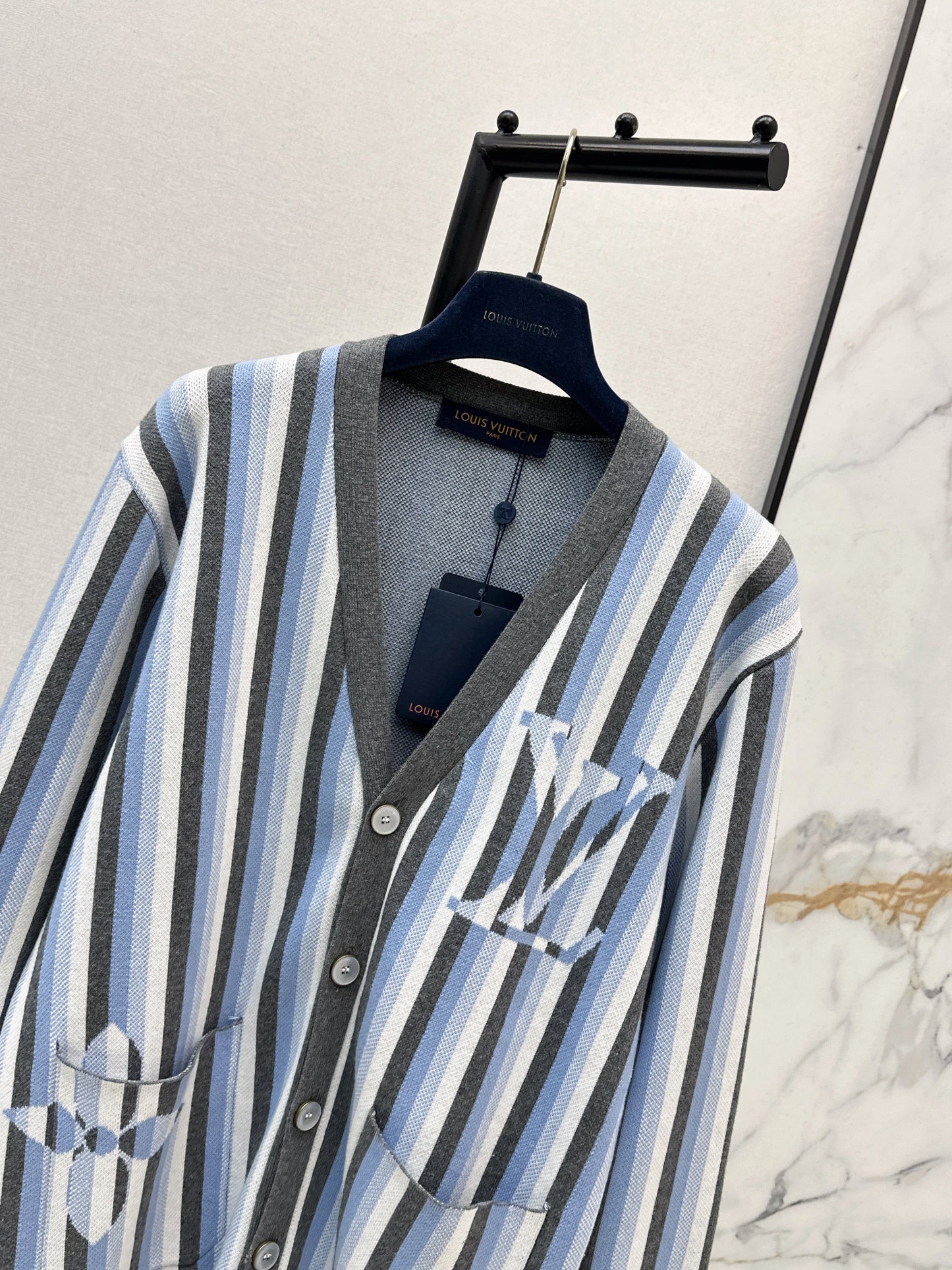 26SS NEW stripe knitted cardigan