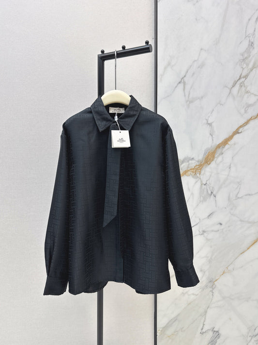 26SS NEUE Jacquard-Hemden mit Kragen