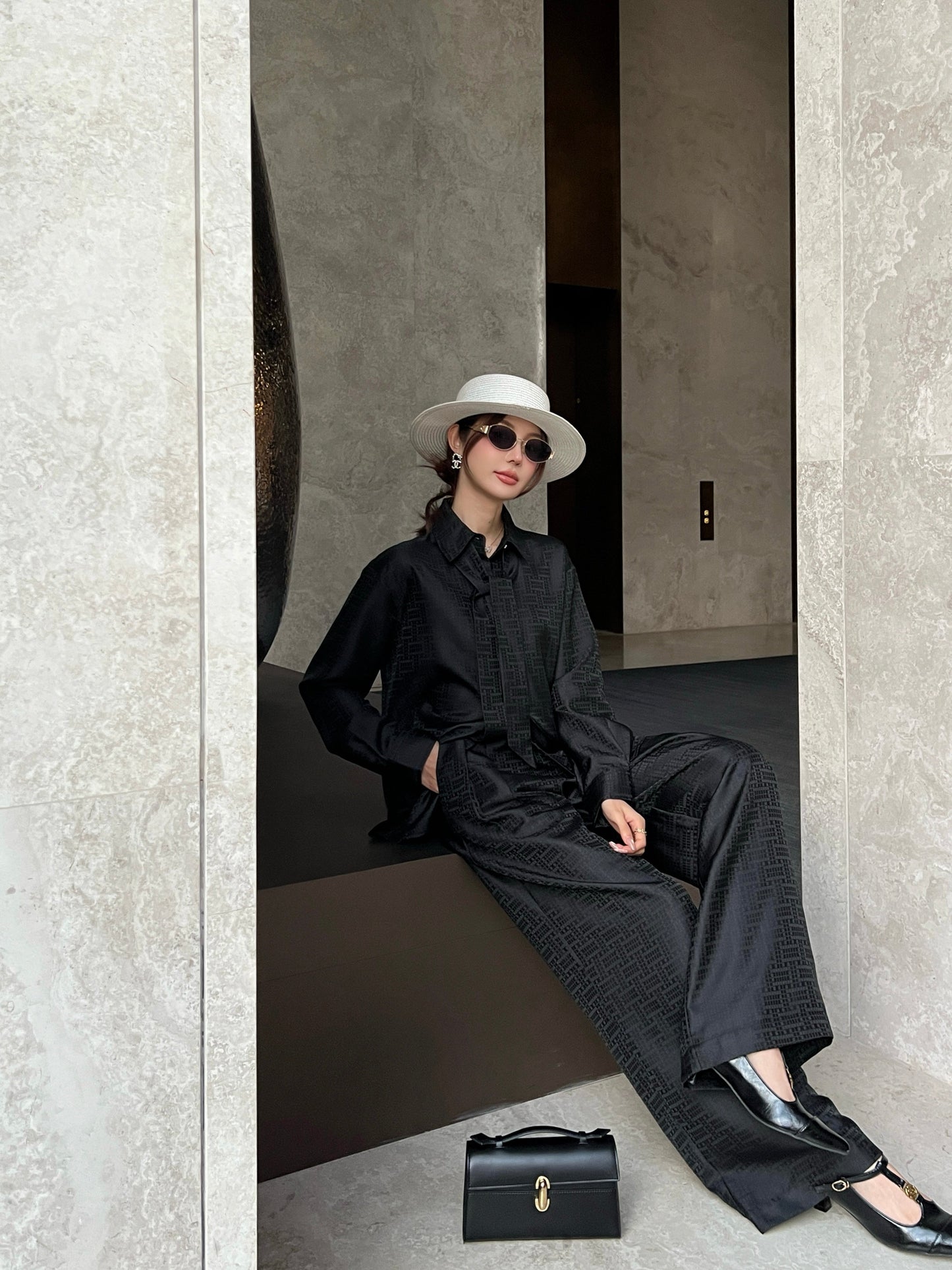 26SS NEW jacquard -neck shirts