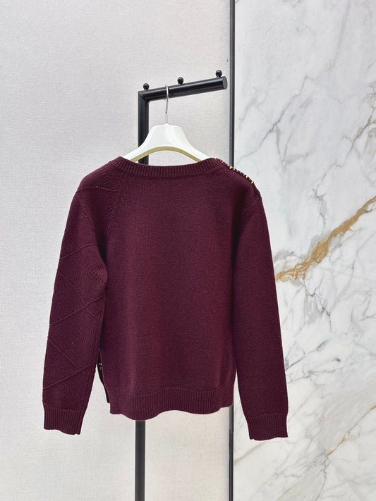 26SS NEW contrast stitching sweaster