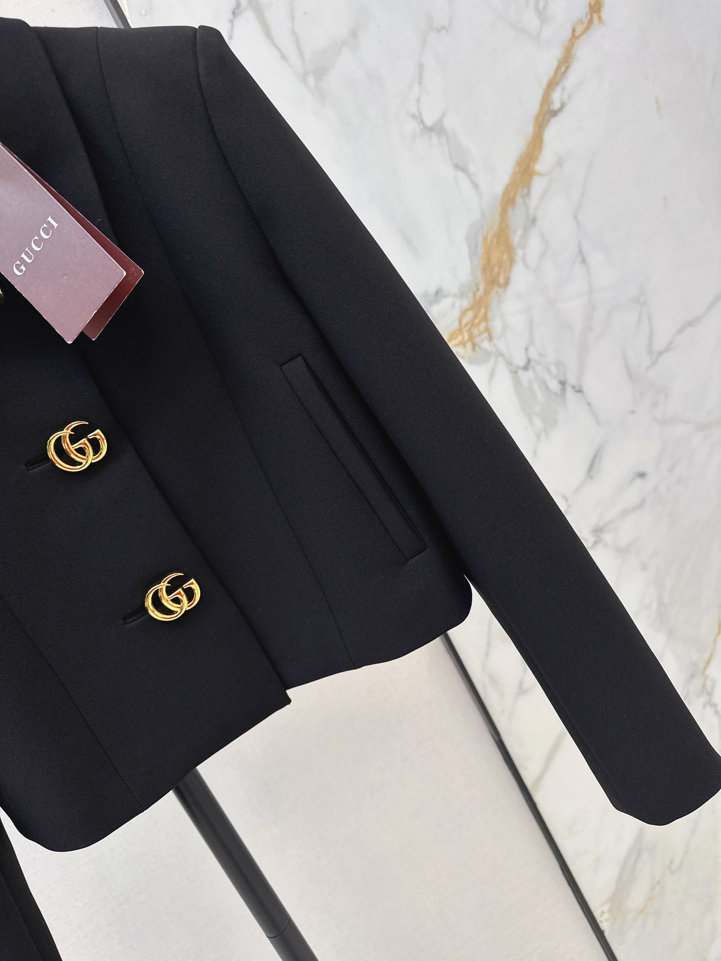 26SS NEUE verkürzte Jacke mit Kragen
