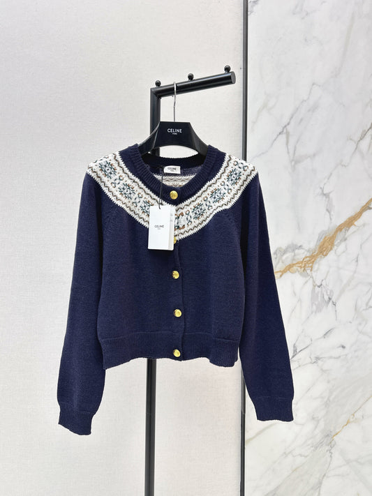 26SS NEW fair isle cashmere cardigan