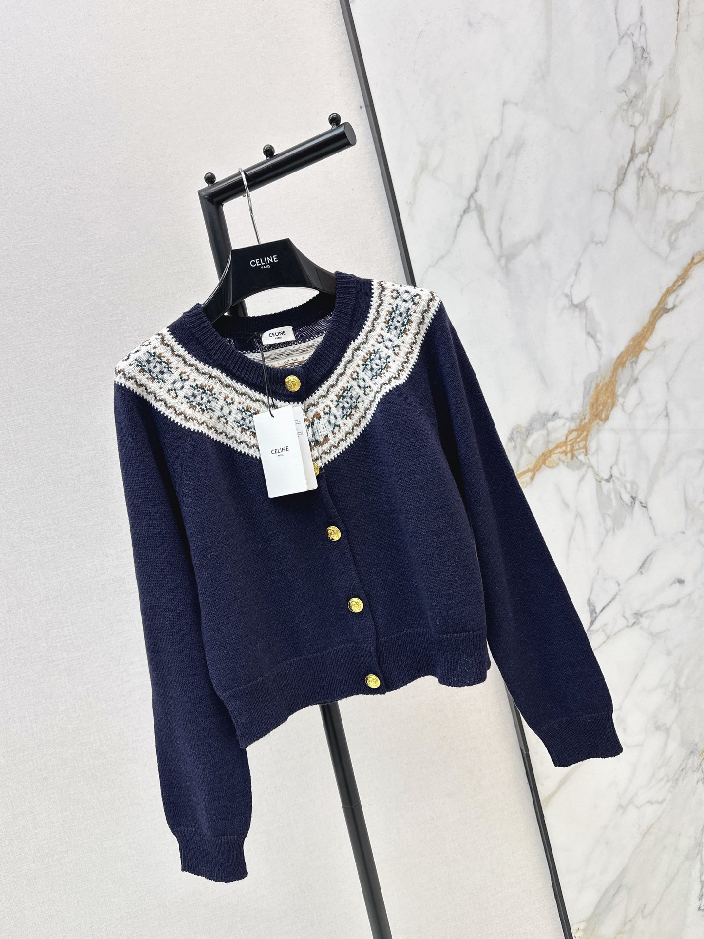 26SS NEW fair isle cashmere cardigan