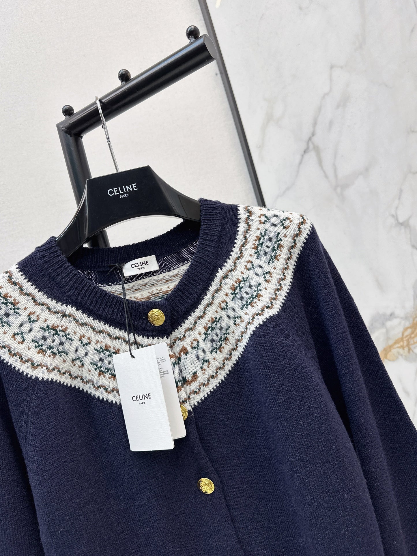 26SS NEW fair isle cashmere cardigan