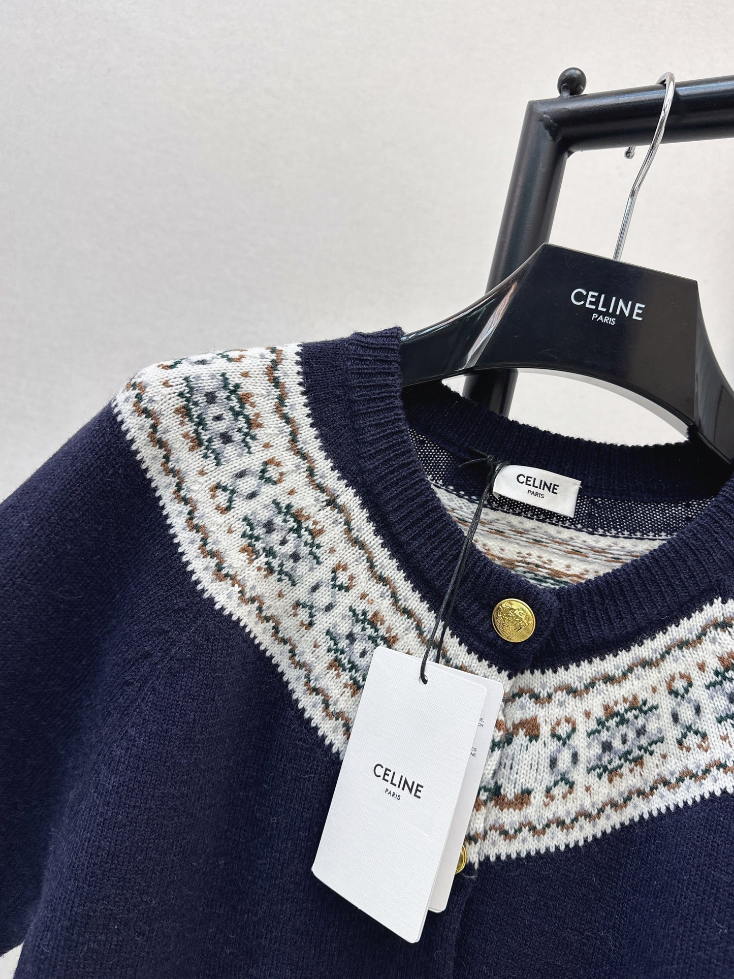 26SS NEW fair isle cashmere cardigan