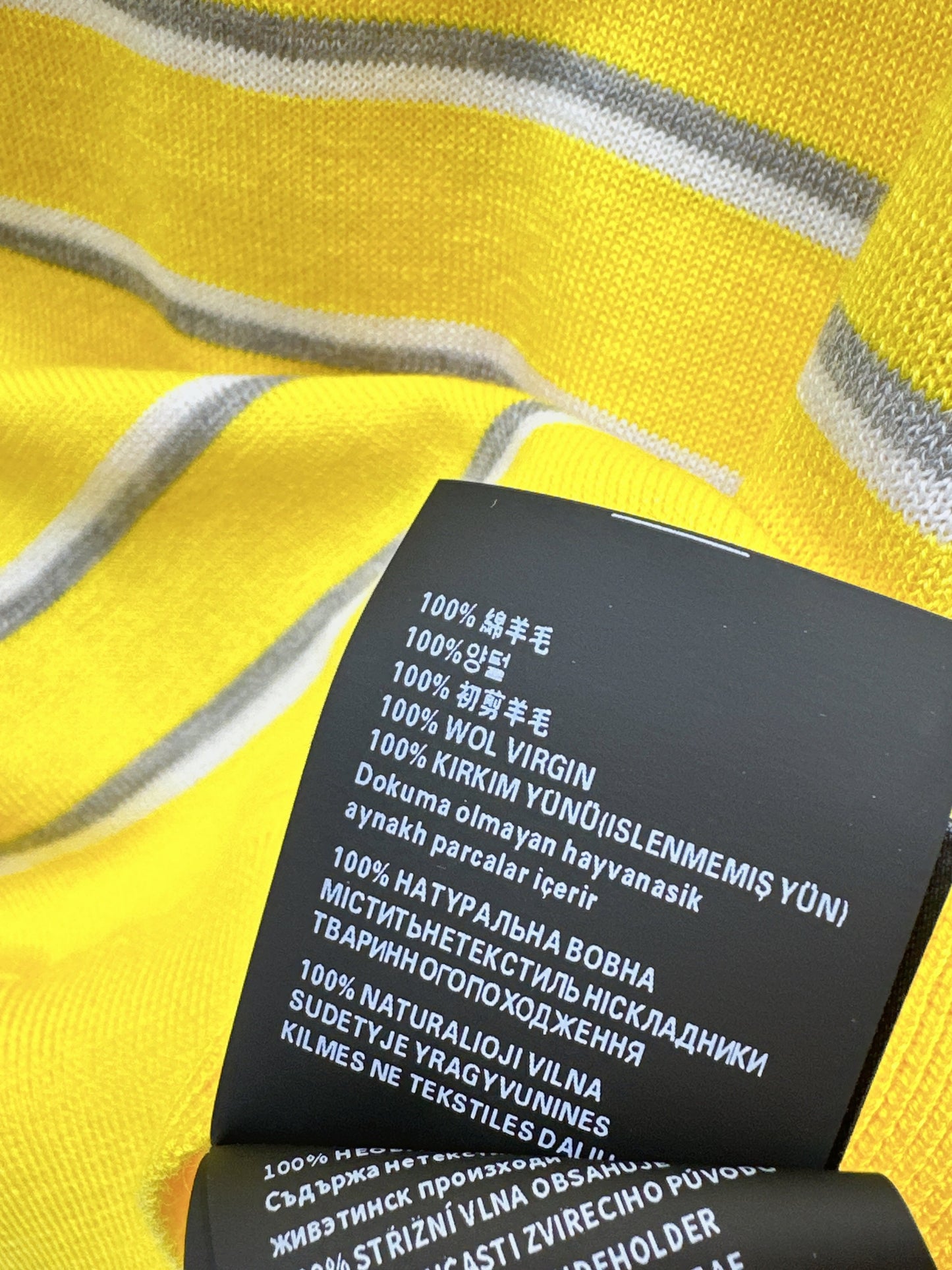 26SS NEUER gestreifter Polo-Strickpullover