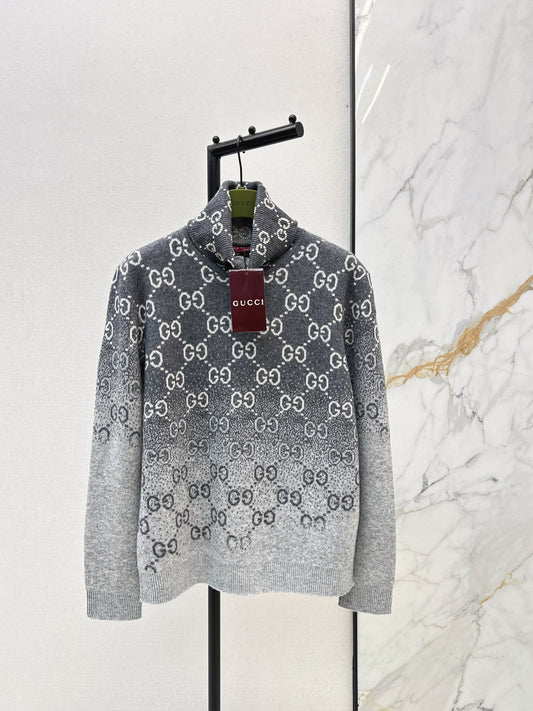 26SS NEW high neck gradient pullover sweater