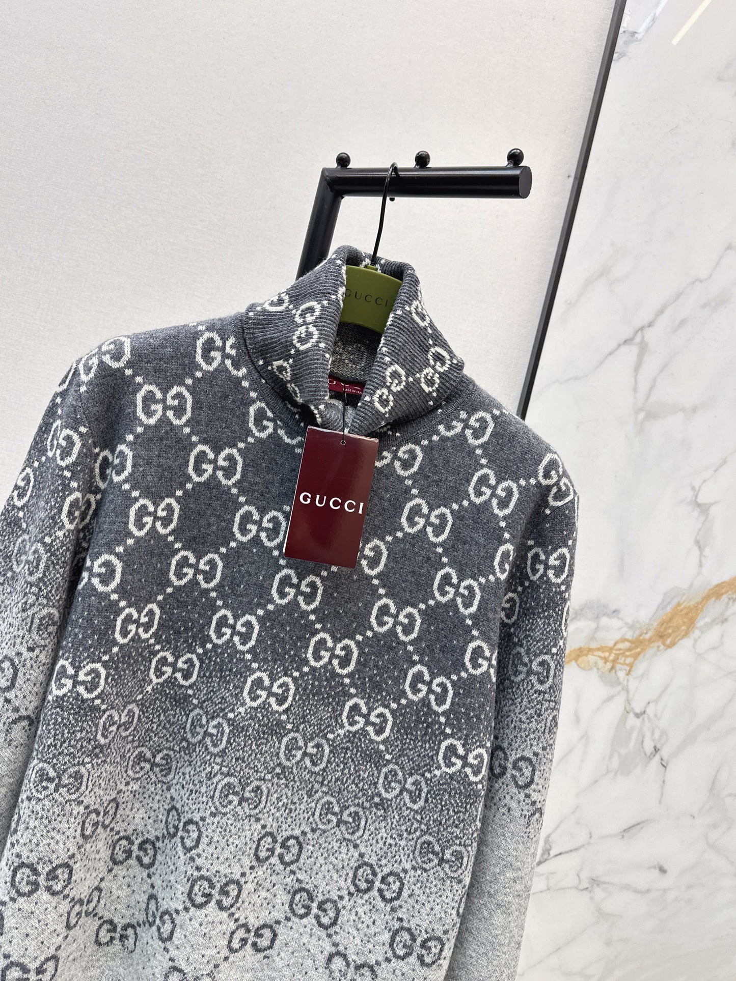 26SS NEW high neck gradient pullover sweater