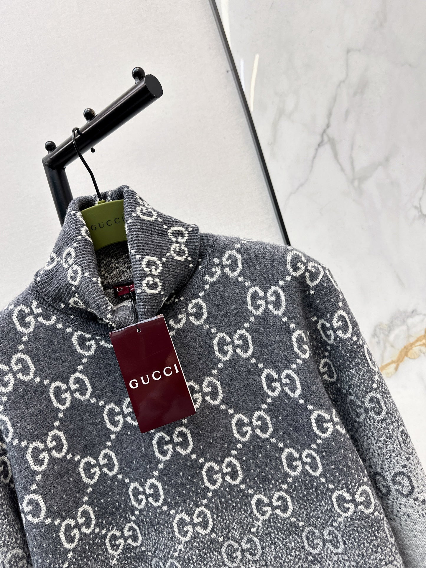 26SS NEW high neck gradient pullover sweater