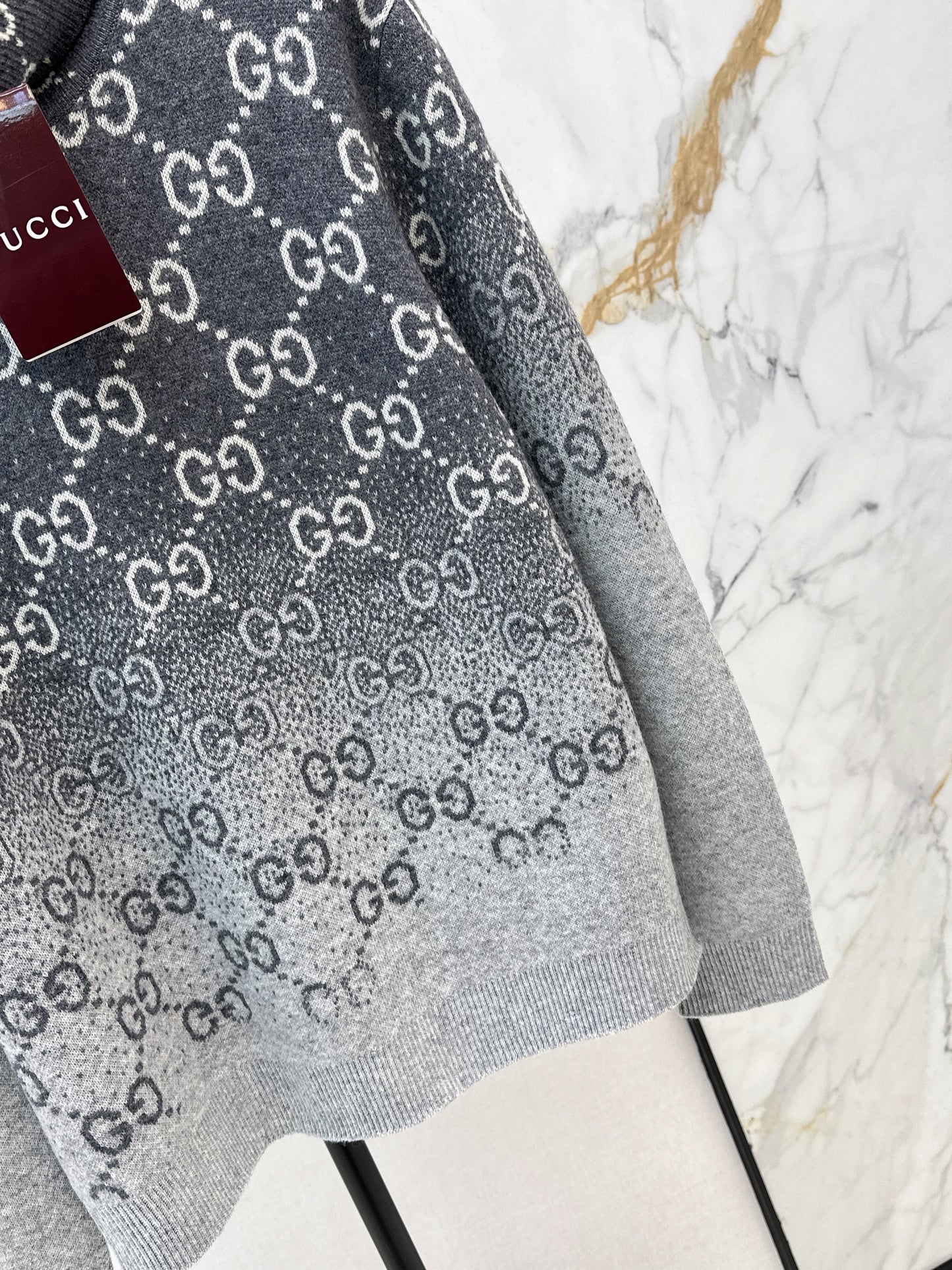 26SS NEW high neck gradient pullover sweater