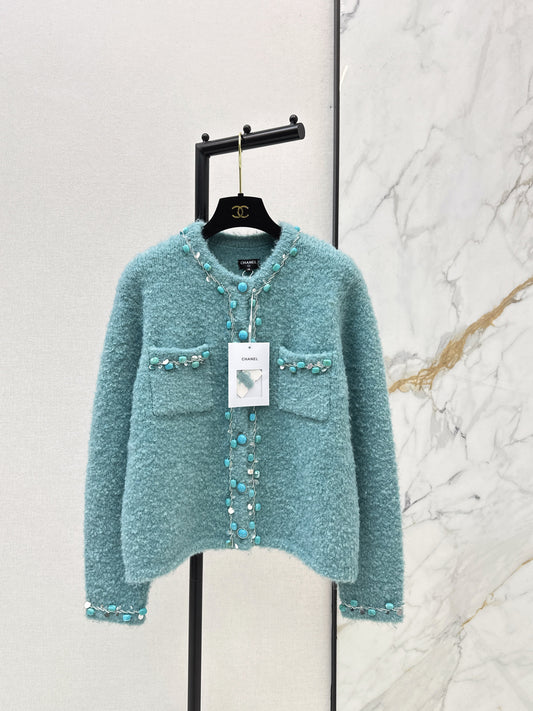 26SS NEW vintage beading cardigan