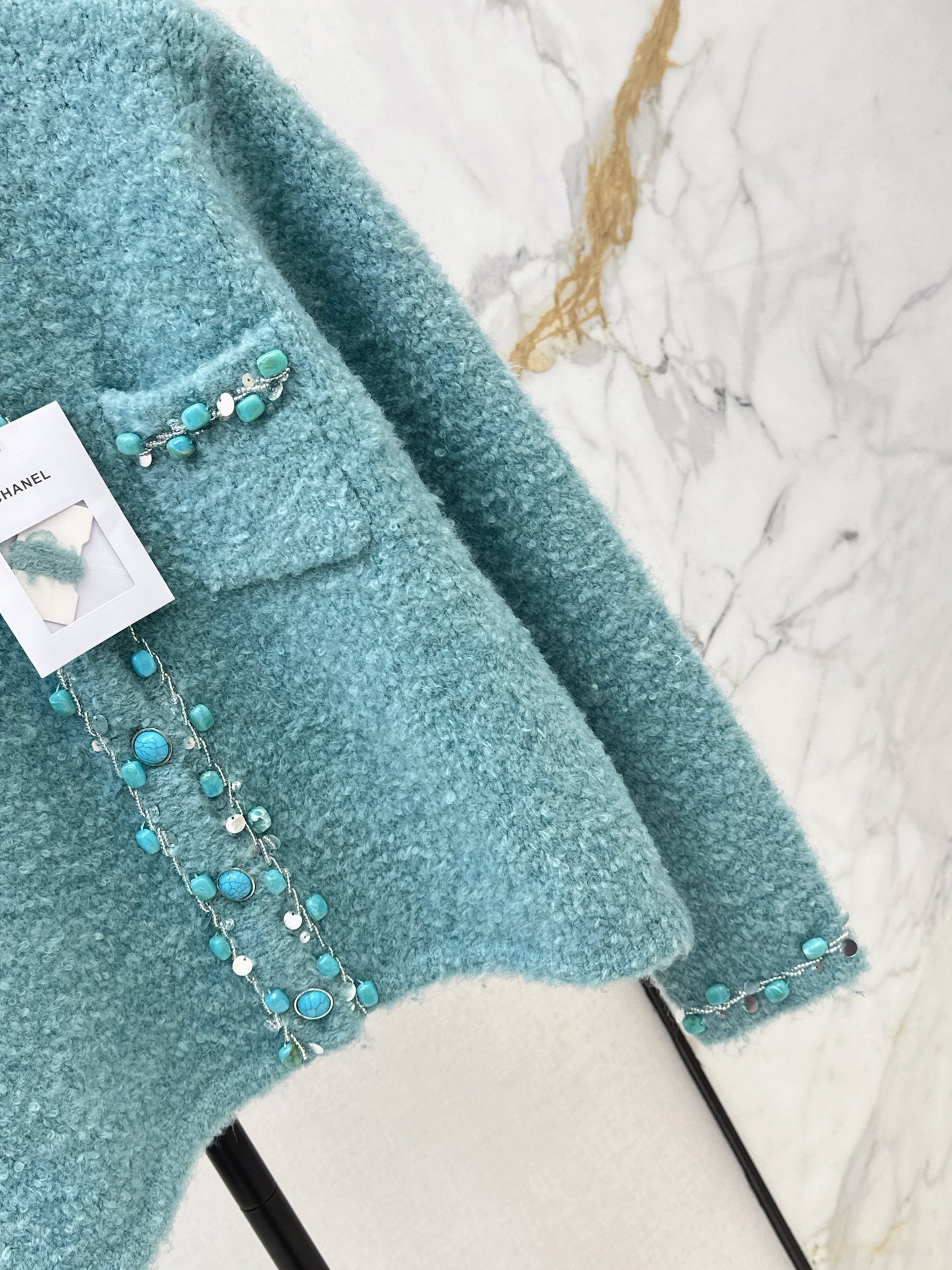 26SS NEW vintage beading cardigan