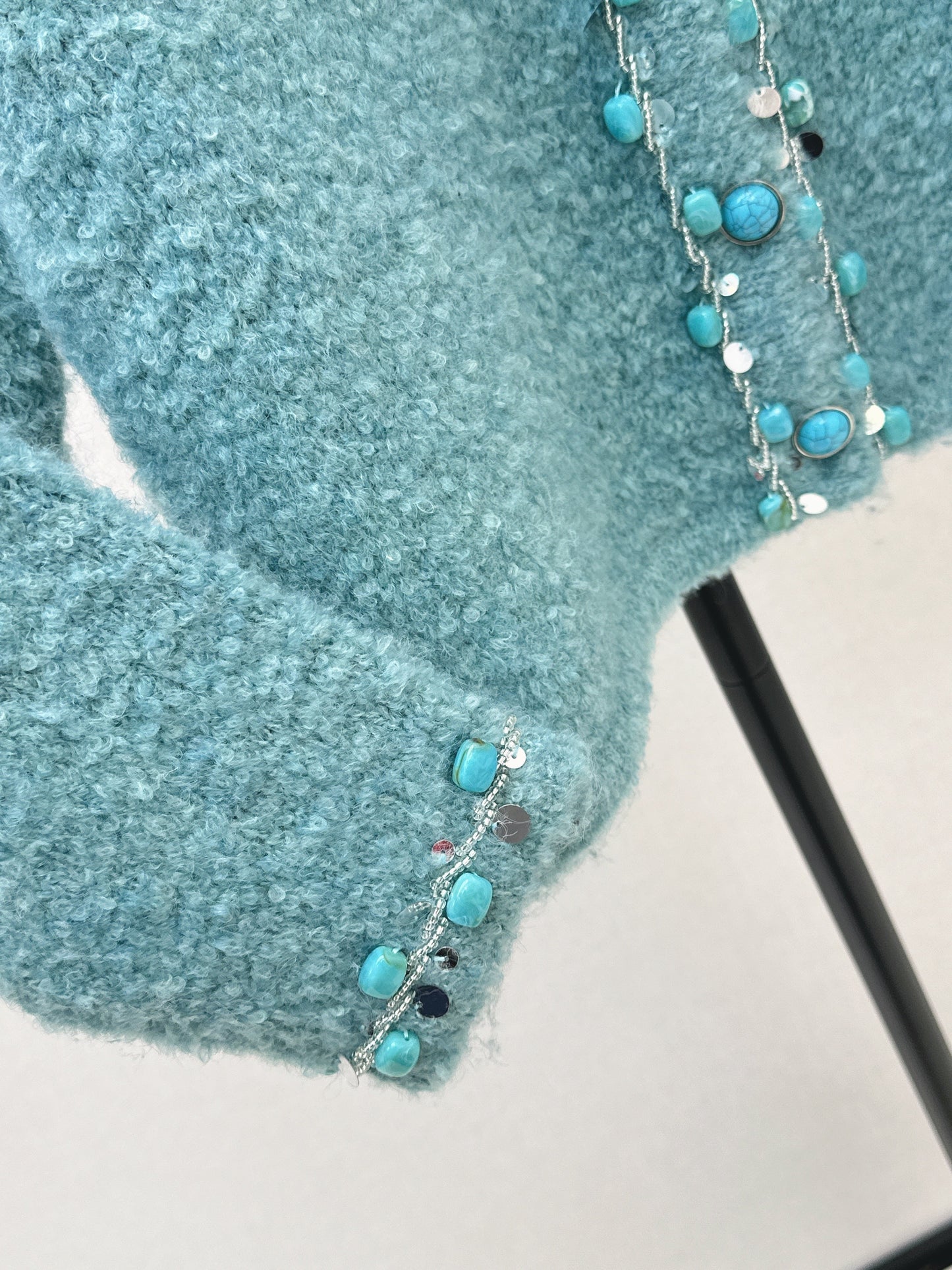 26SS NEW vintage beading cardigan