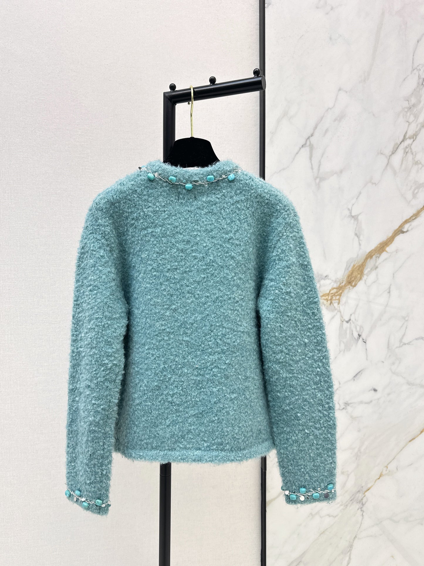 26SS NEW vintage beading cardigan