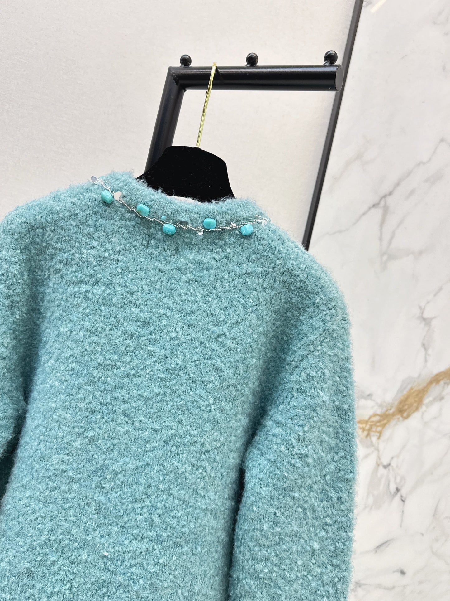 26SS NEW vintage beading cardigan