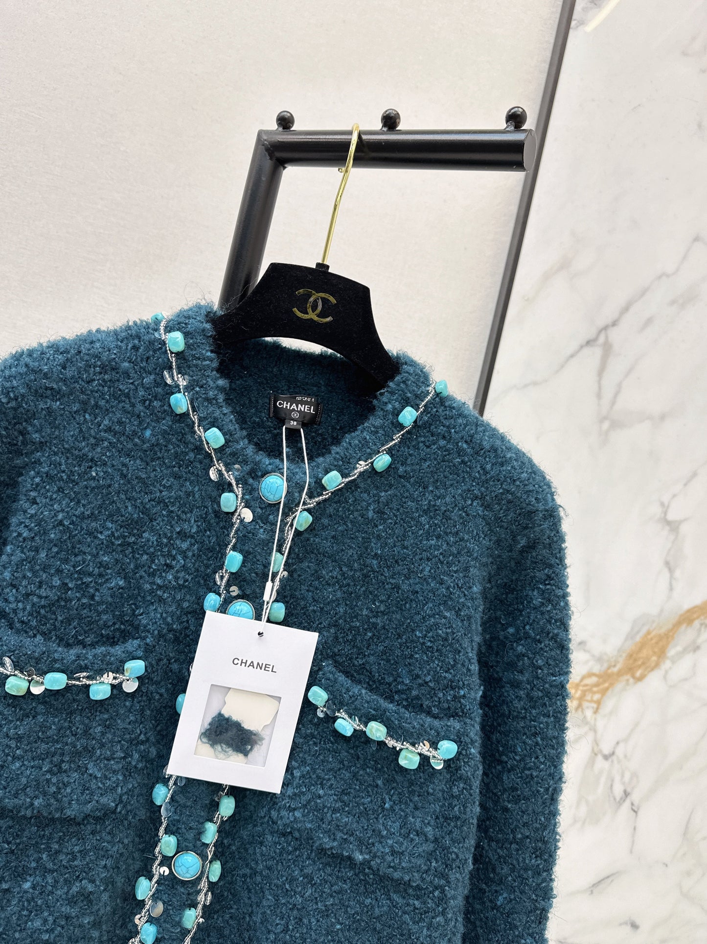 26SS NEW vintage beading cardigan