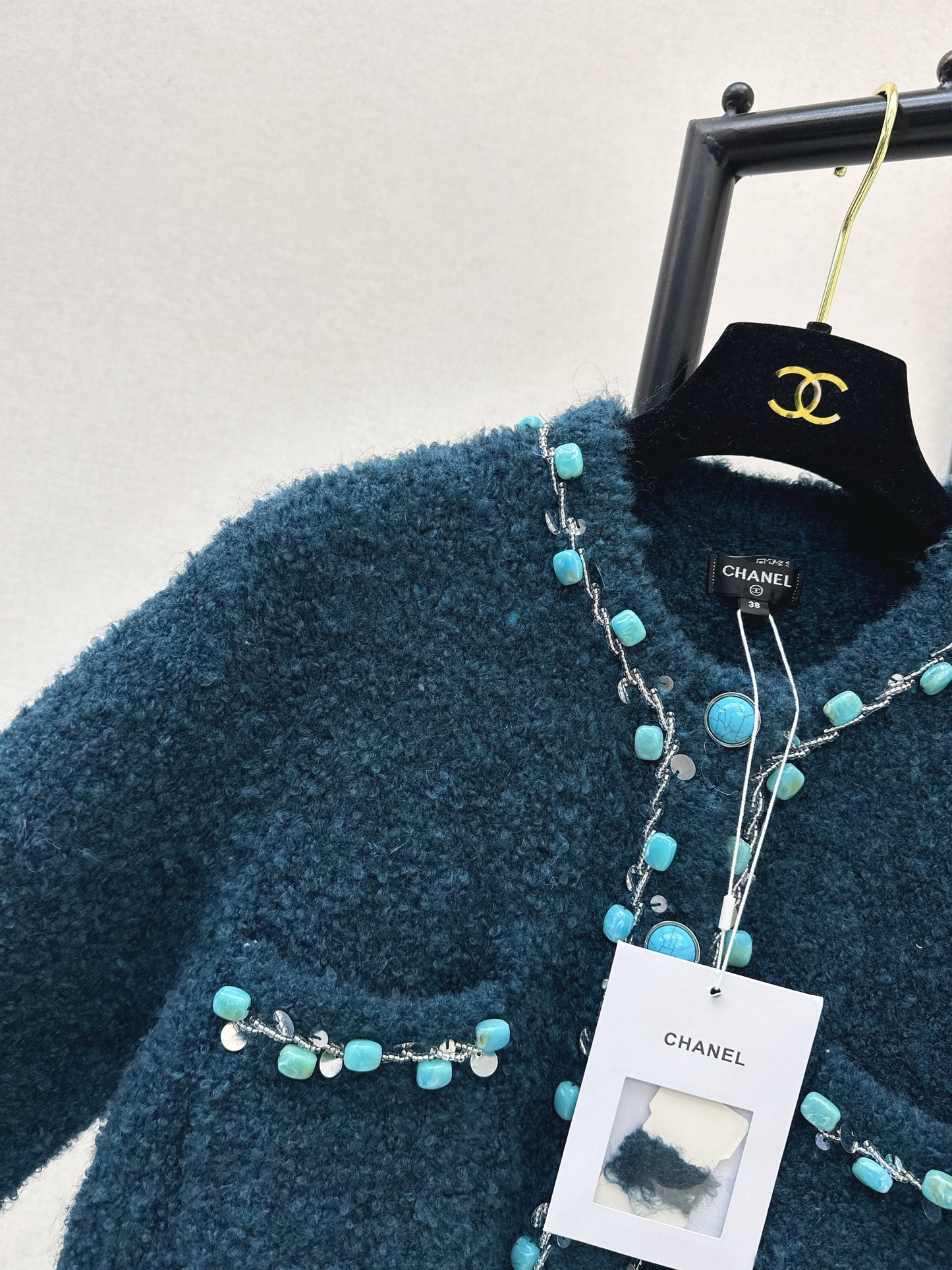 26SS NEW vintage beading cardigan