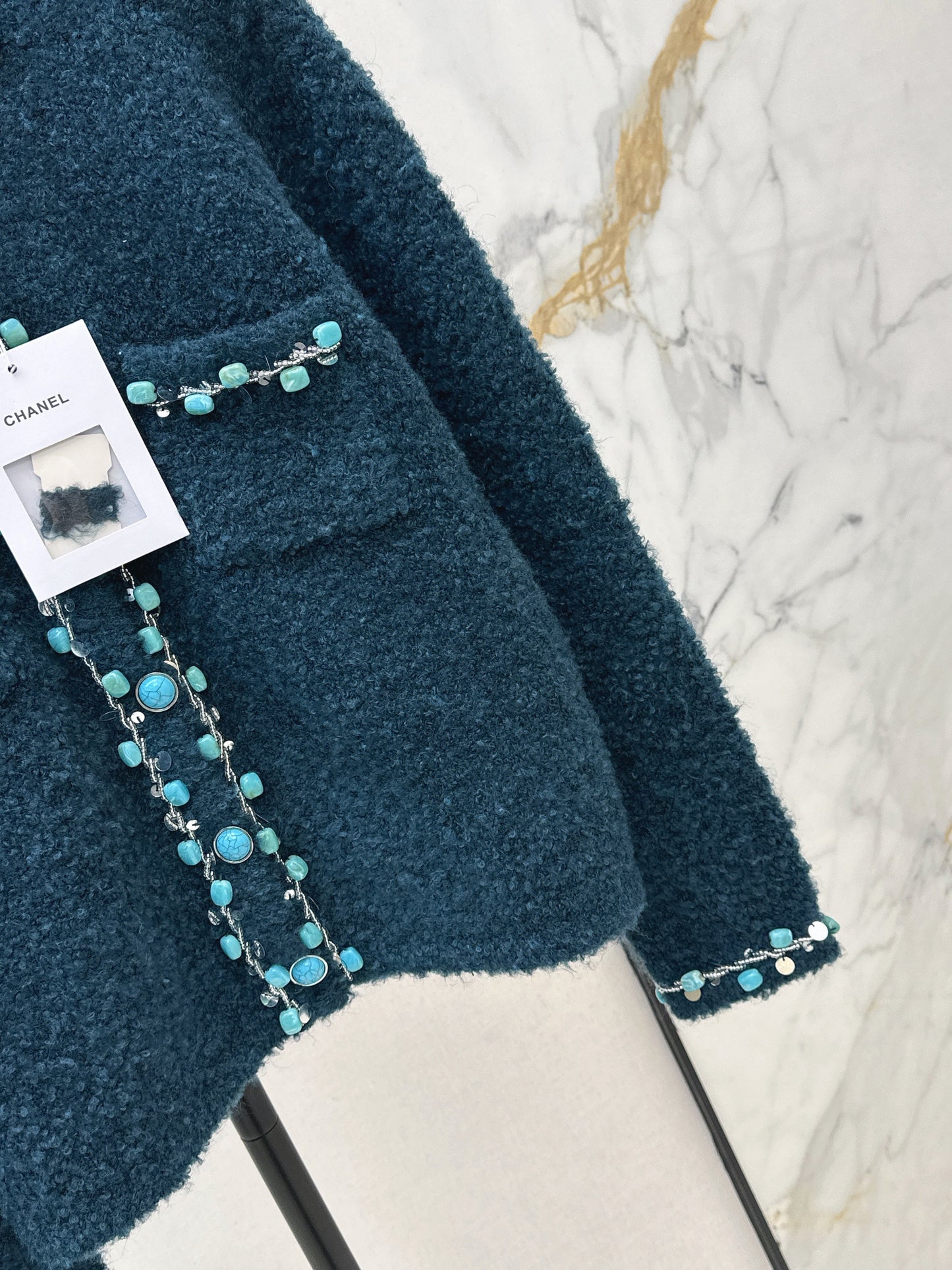 26SS NEW vintage beading cardigan
