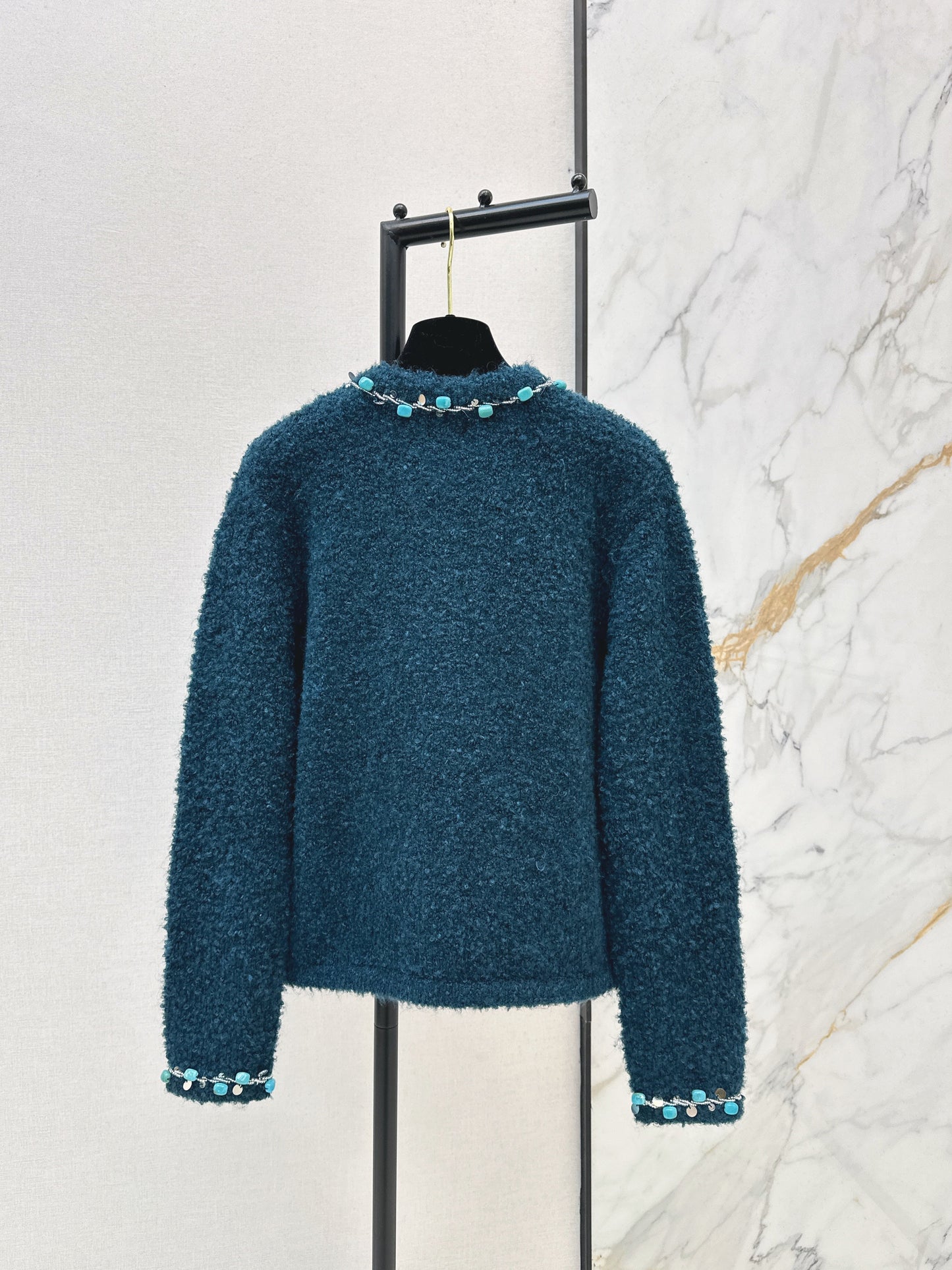 26SS NEW vintage beading cardigan