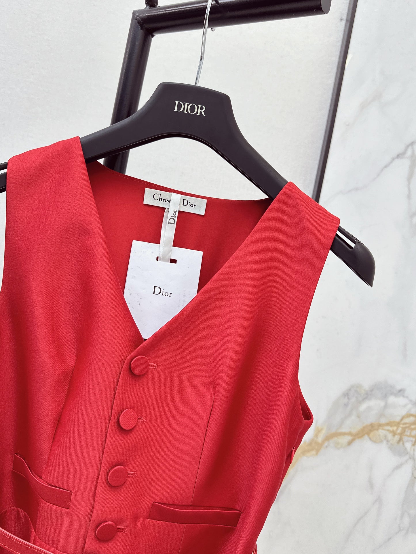 26SS NEW sleeveless back-bow cocktail dress