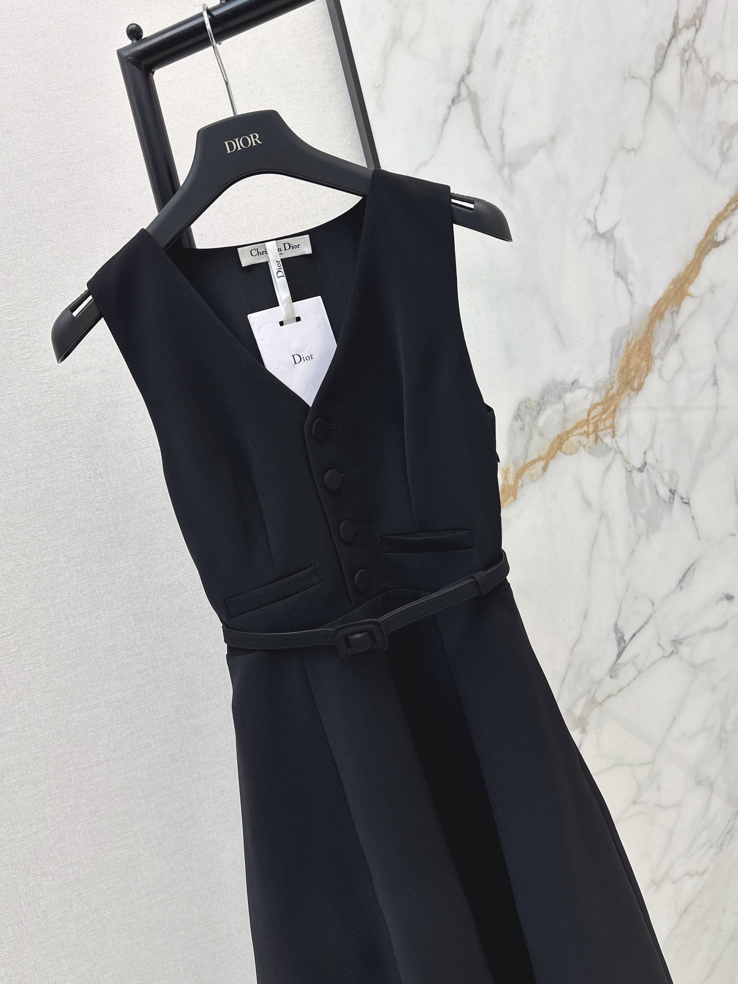 26SS NEW sleeveless back-bow cocktail dress