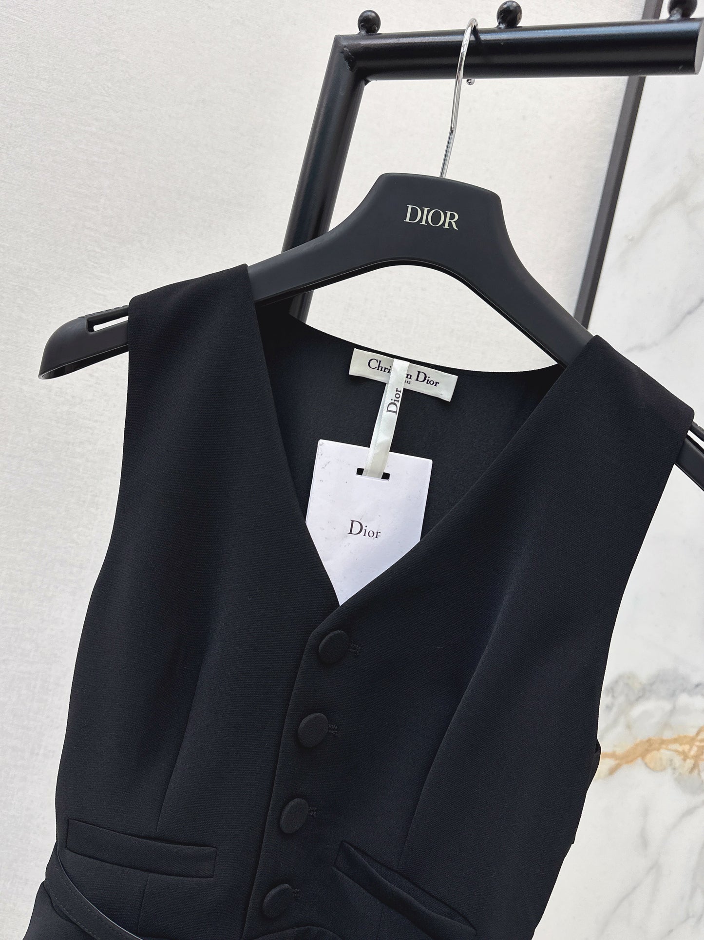 26SS NEW sleeveless back-bow cocktail dress
