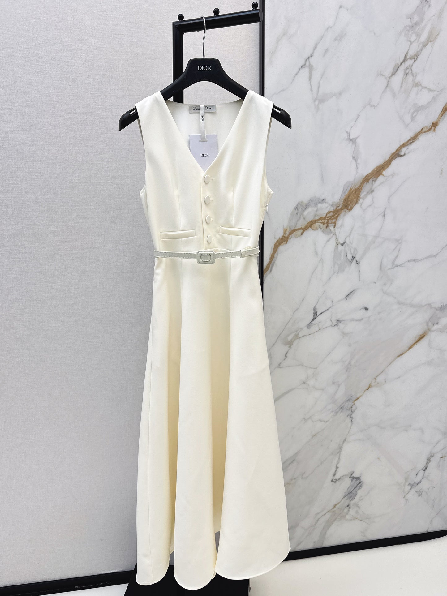 26SS NEW sleeveless back-bow cocktail dress