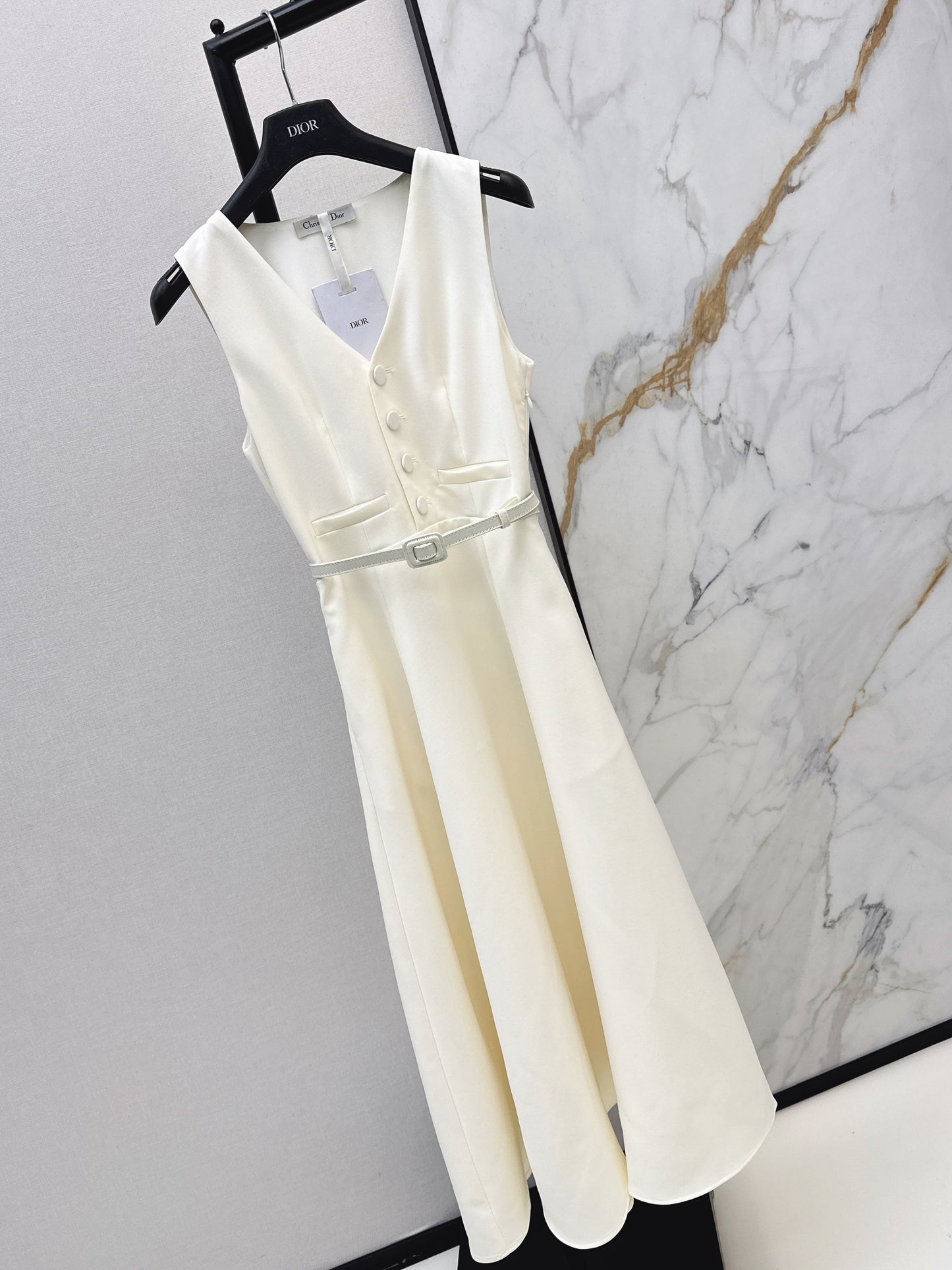 26SS NEW sleeveless back-bow cocktail dress