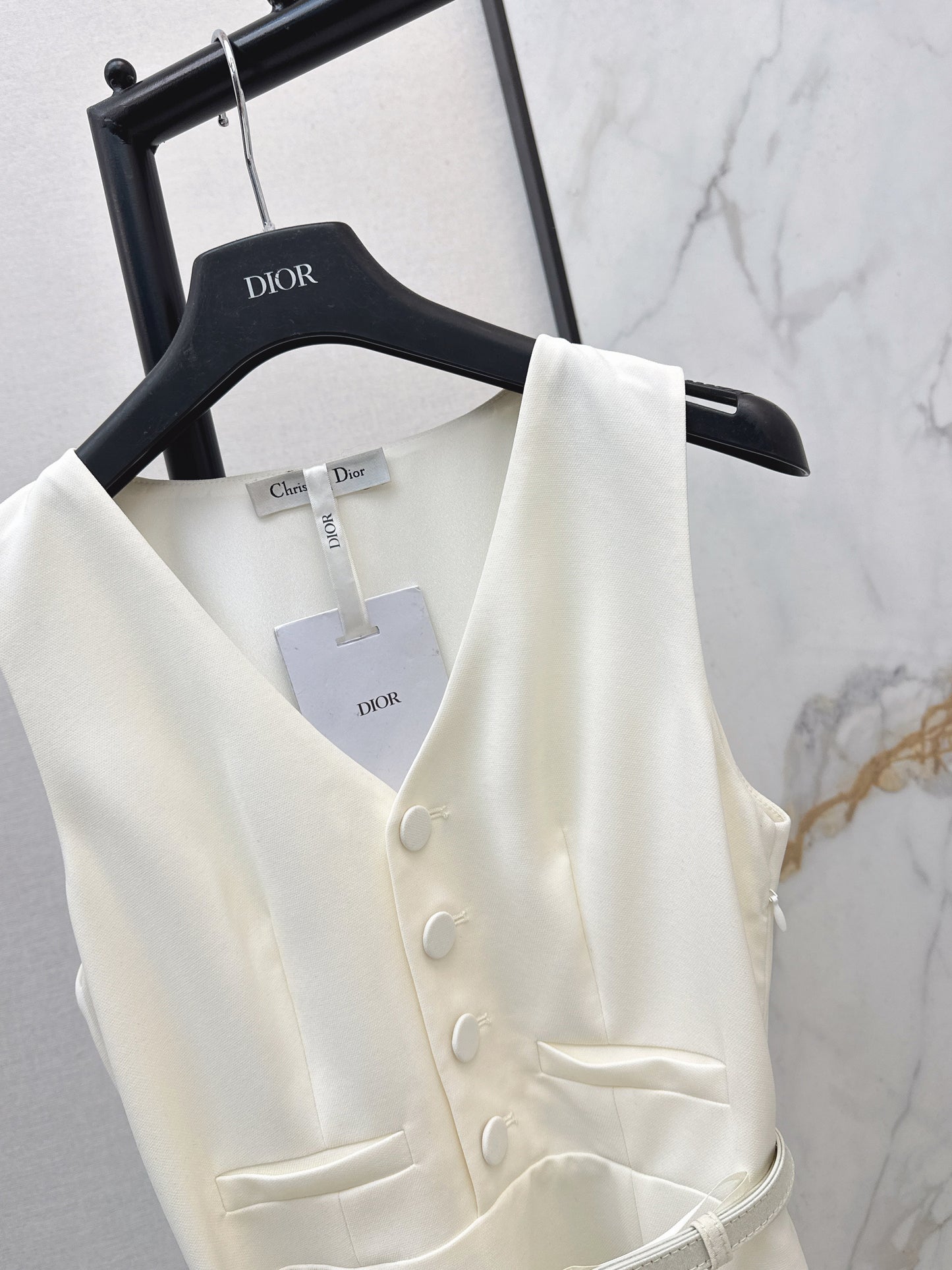 26SS NEW sleeveless back-bow cocktail dress