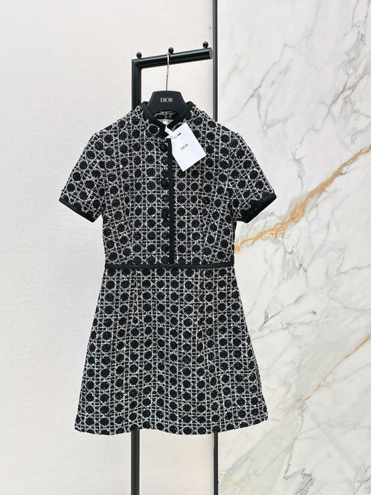 26SS NEW woven tweed dress