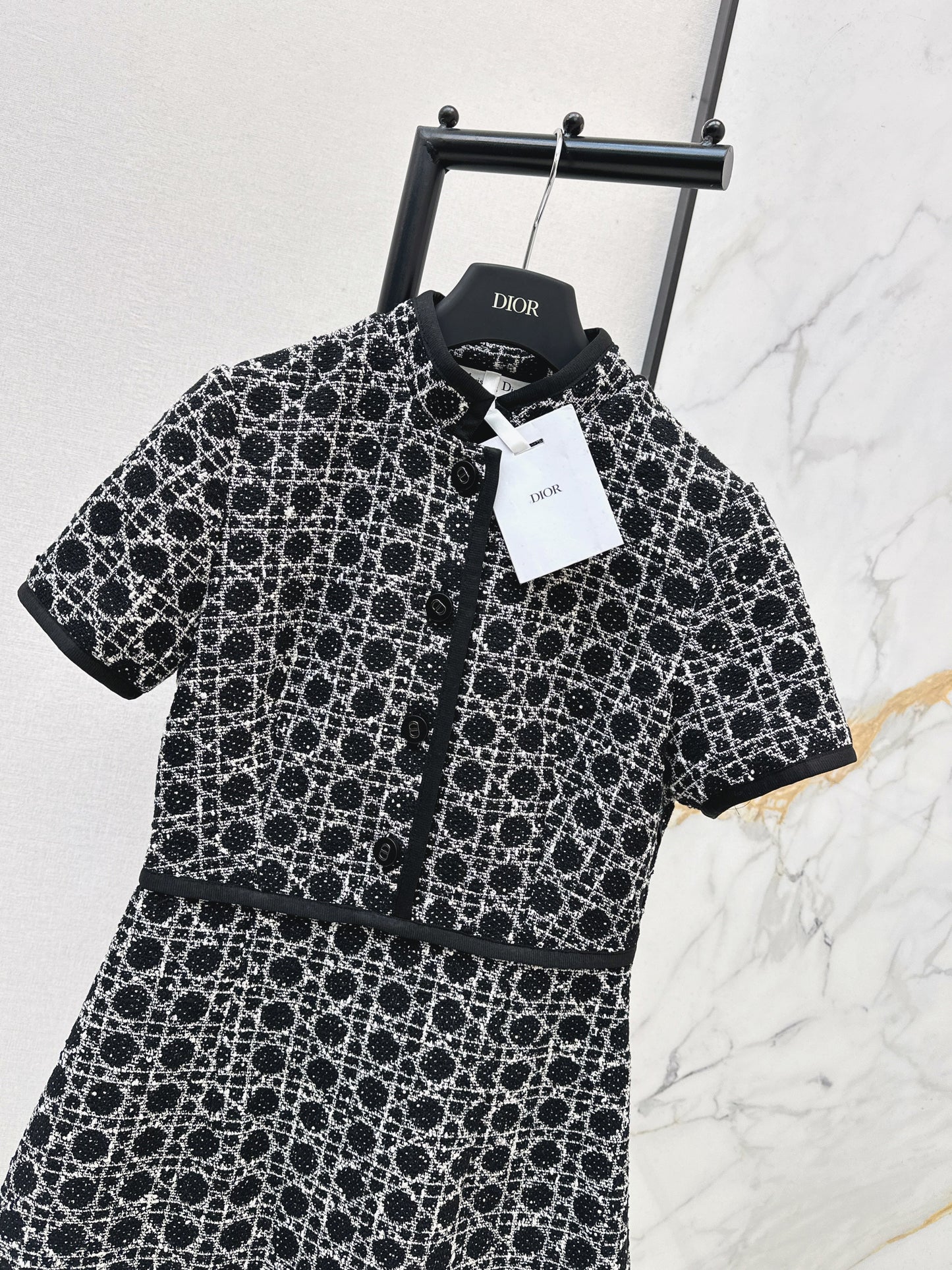 26SS NEW woven tweed dress