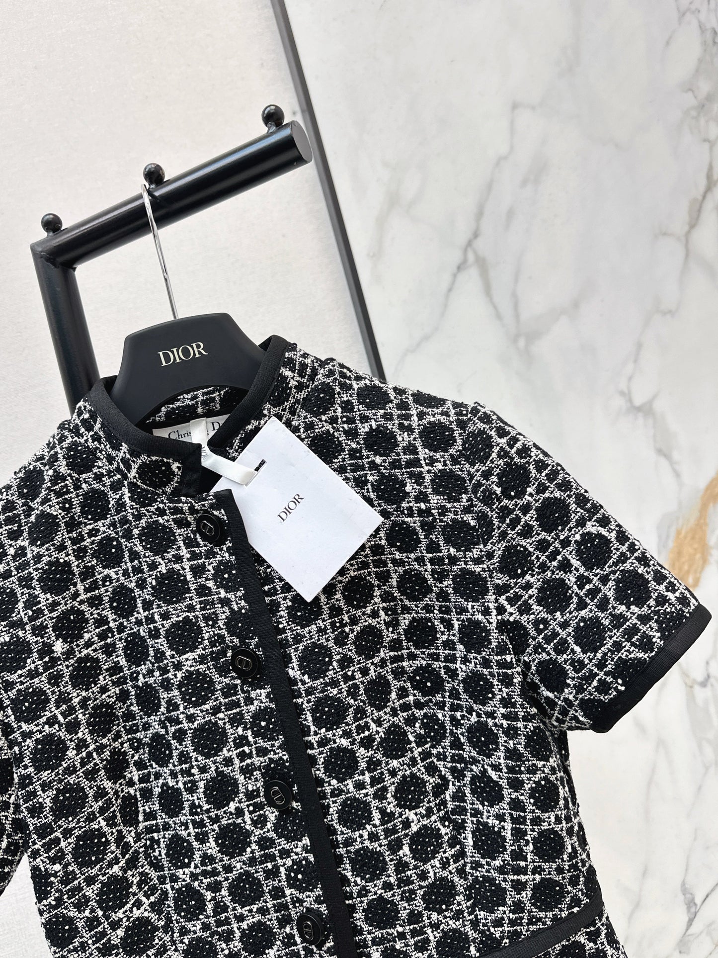 26SS NEW woven tweed dress