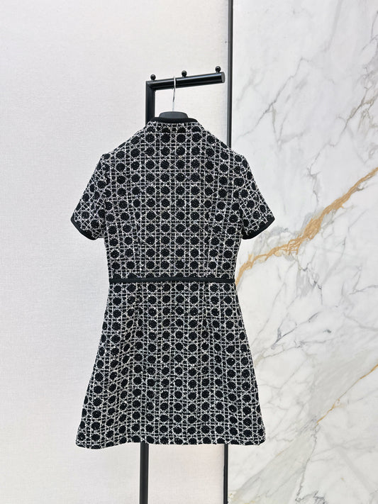 26SS NEW woven tweed dress