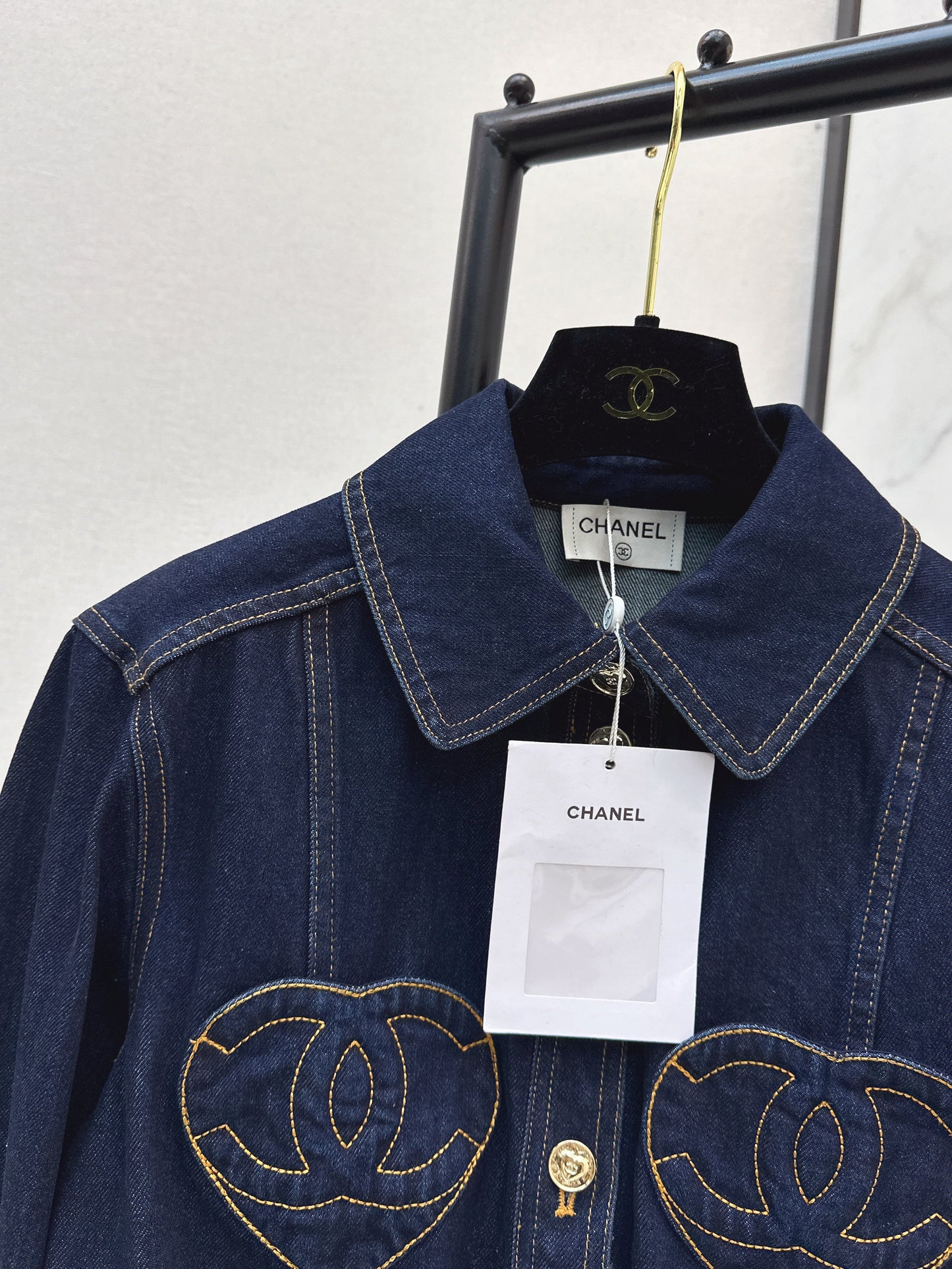 26SS NEUE Herz-Jeansjacke