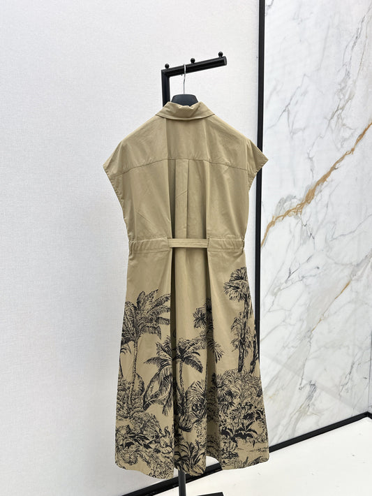 26SS NEW print shirt dress