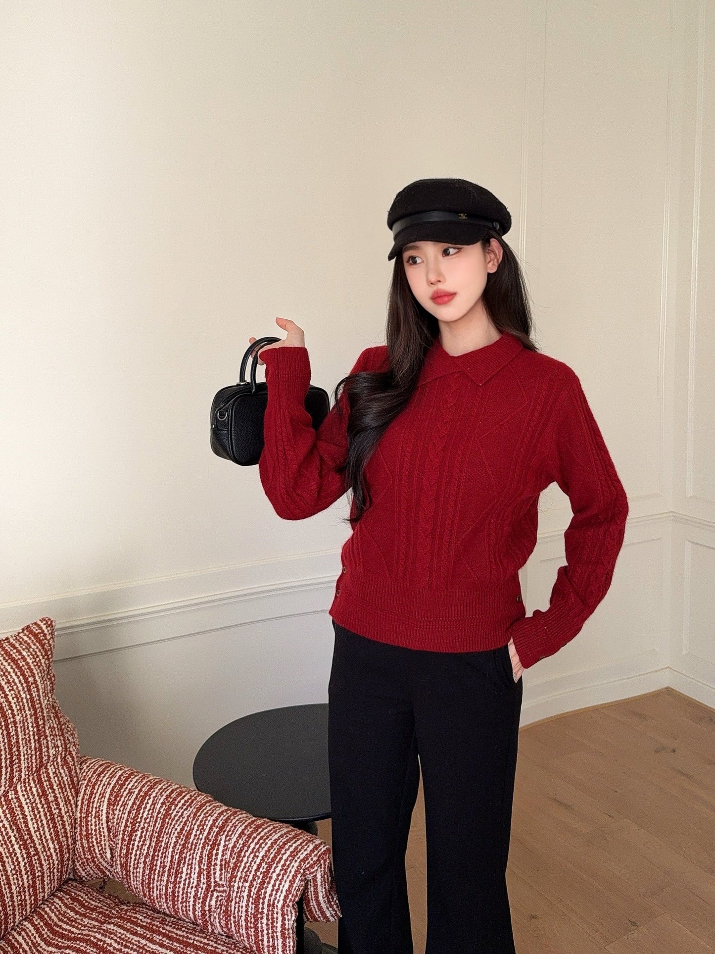 26SS NEW cable knit sweater