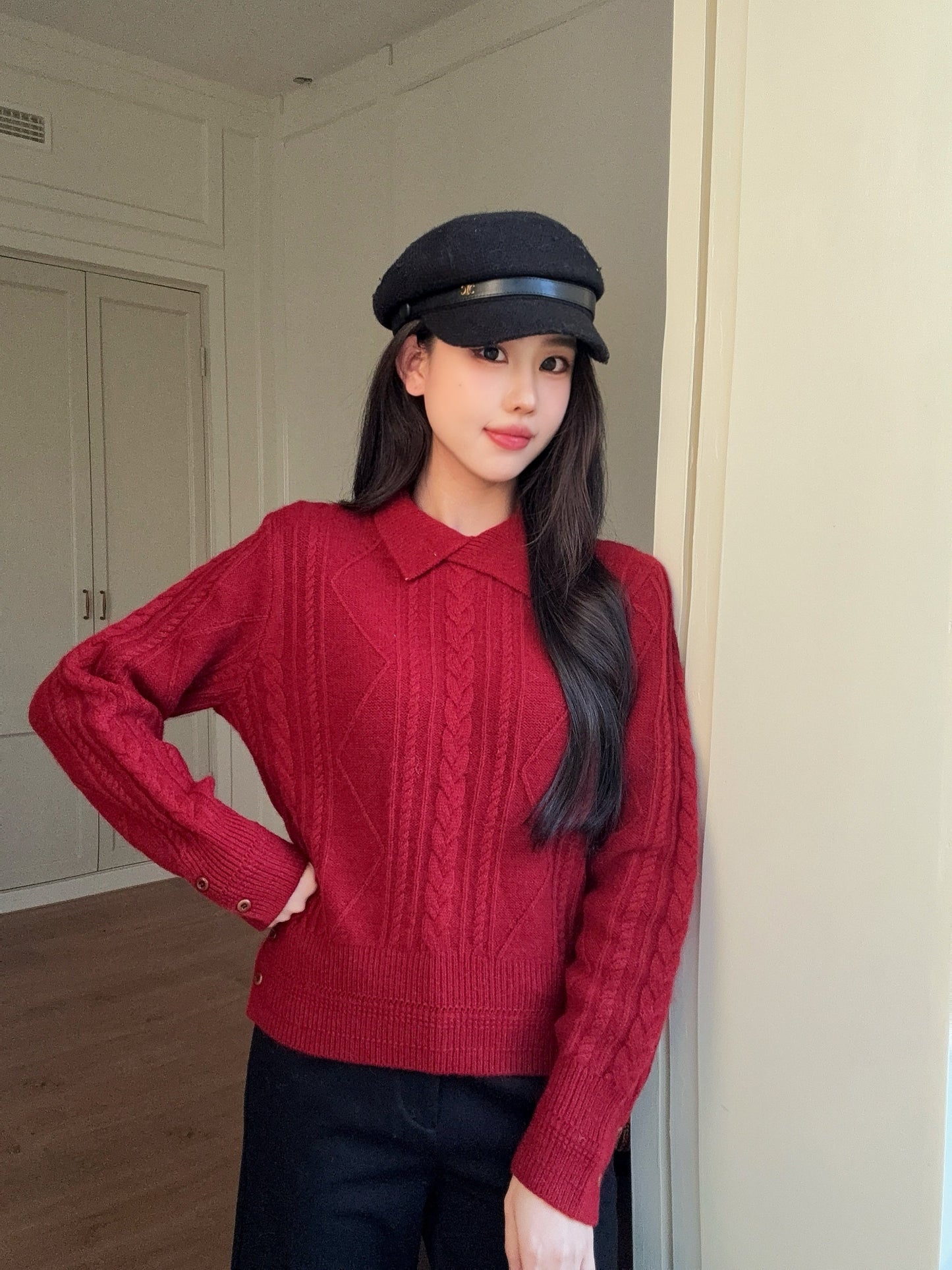 26SS NEW cable knit sweater