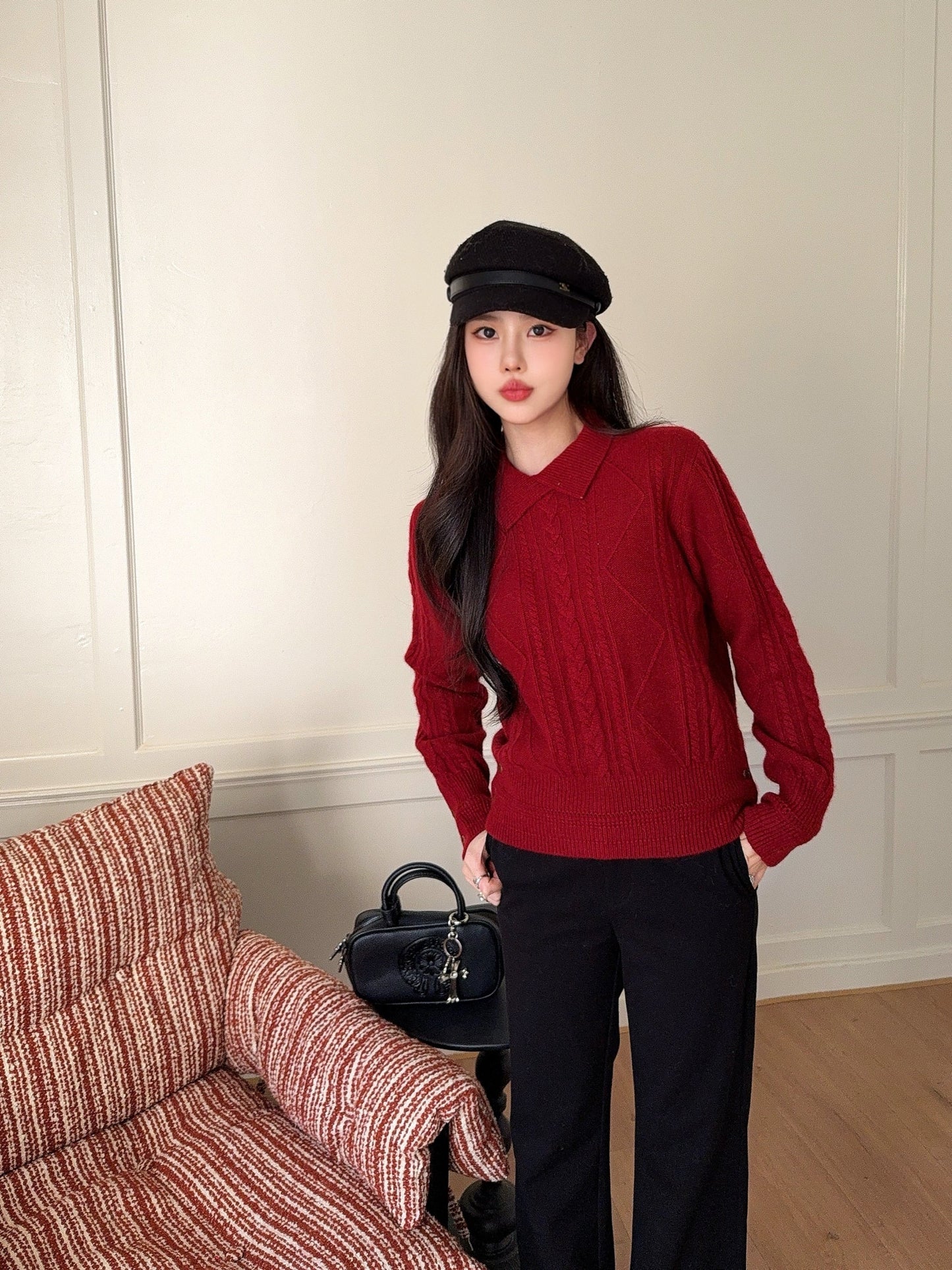 26SS NEW cable knit sweater