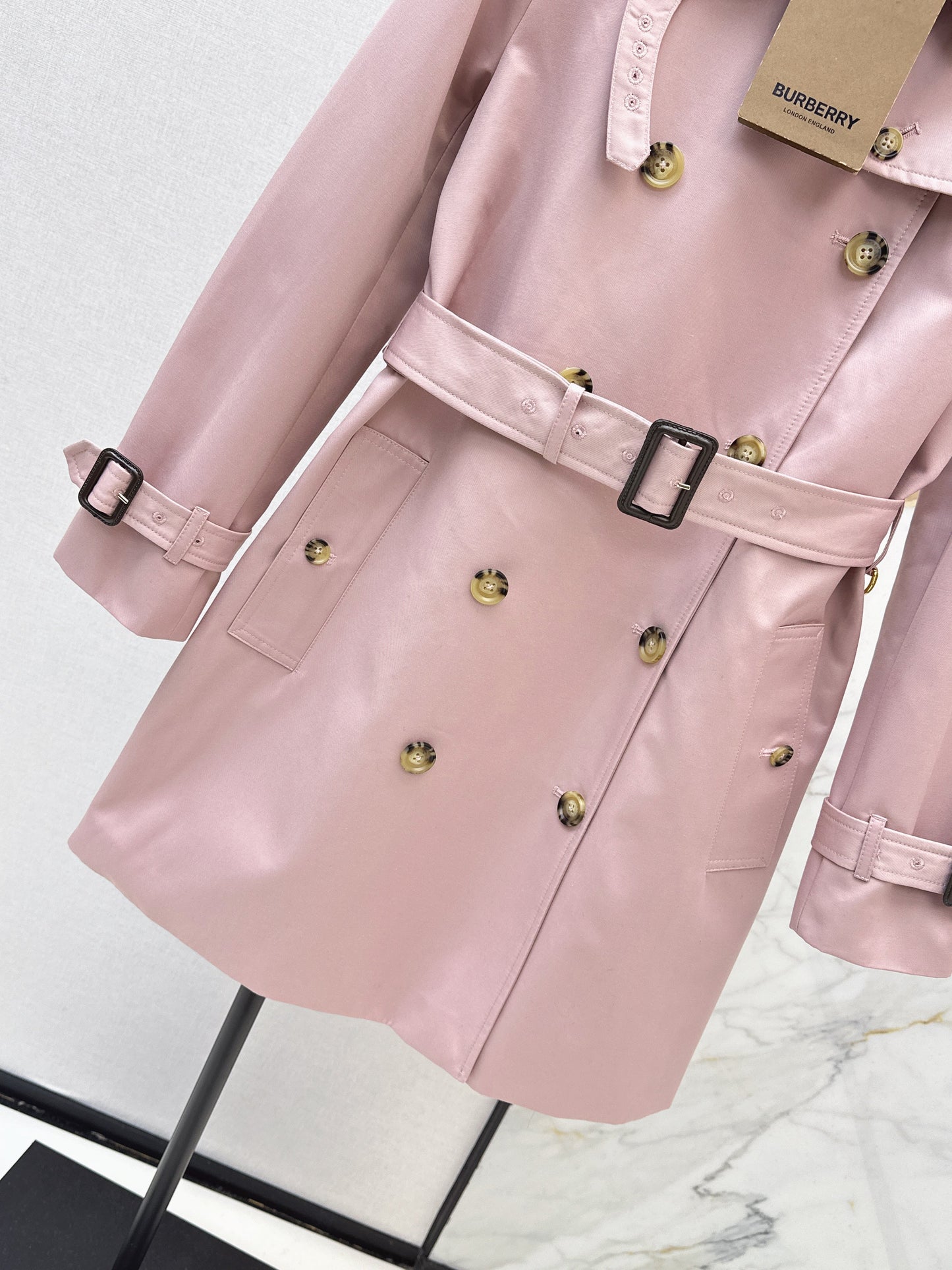 26SS NEUER zweireihiger Trenchcoat