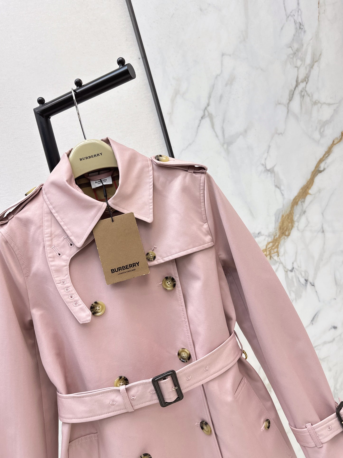 26SS NEUER zweireihiger Trenchcoat