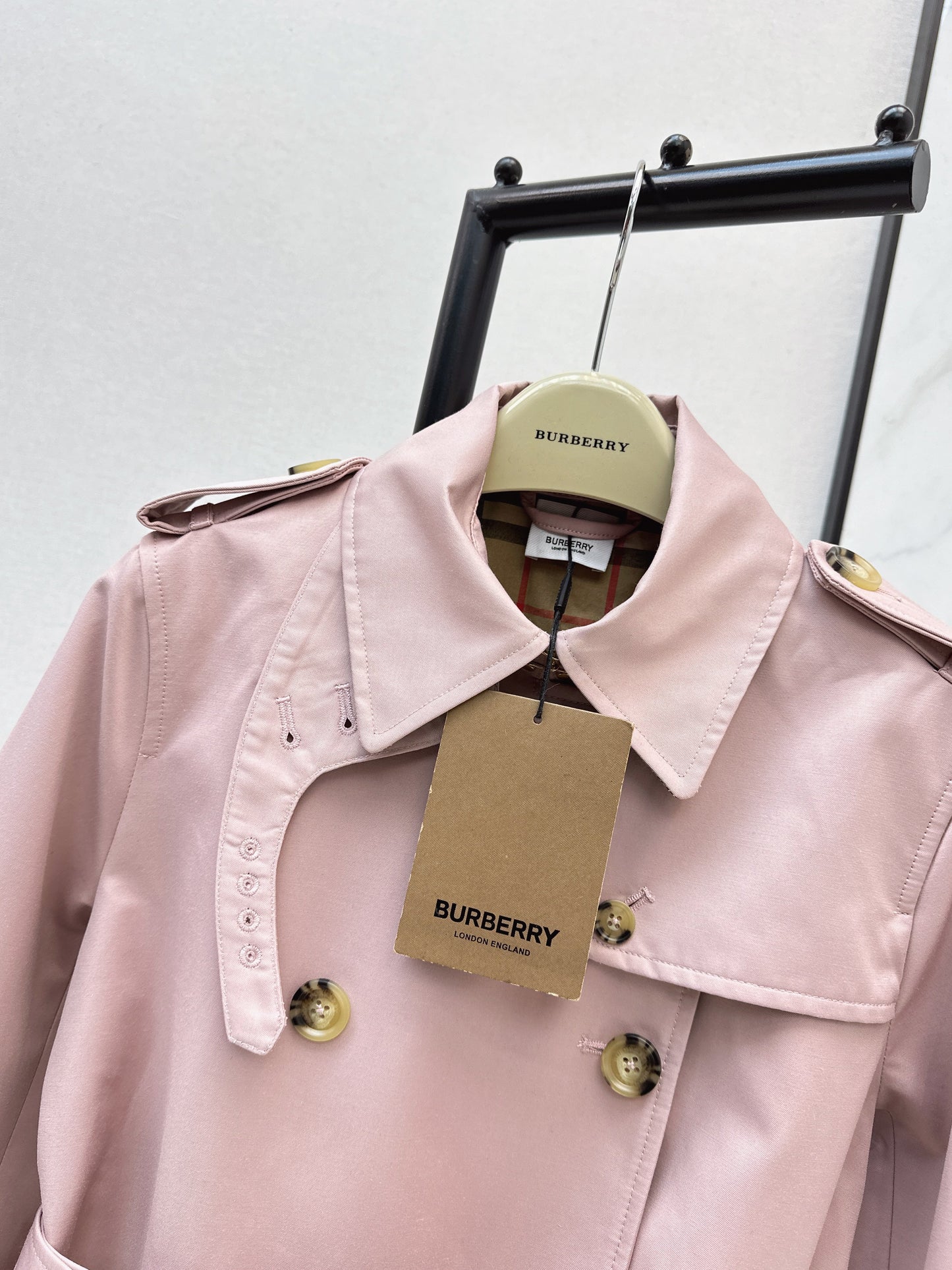 26SS NEUER zweireihiger Trenchcoat