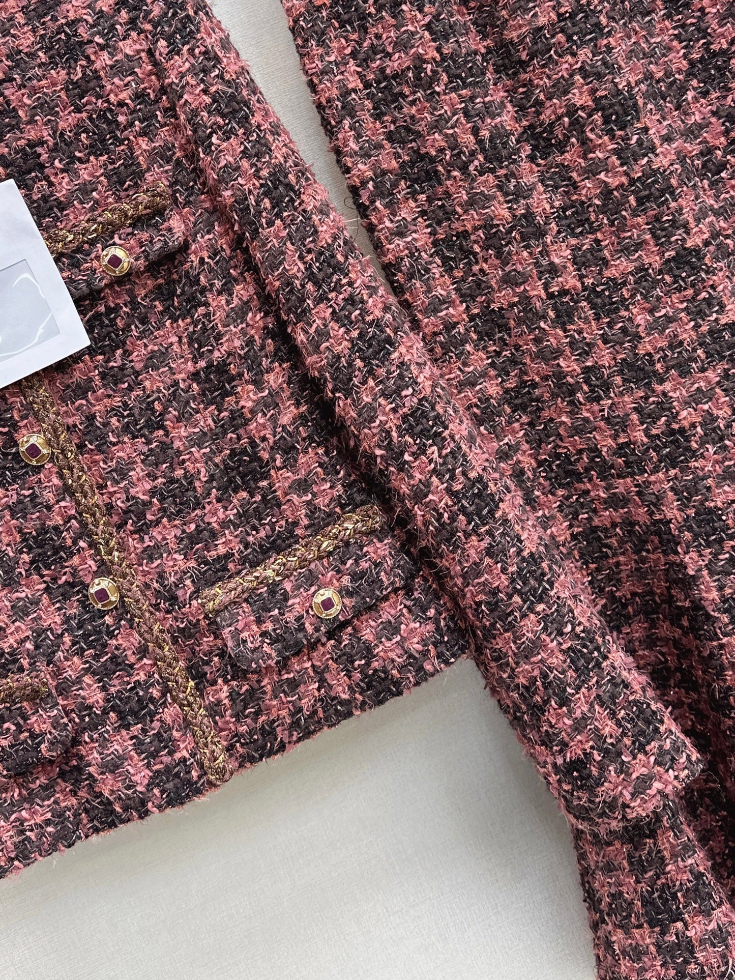 26SS NEW woven tweed jacket+mermaid skirt set