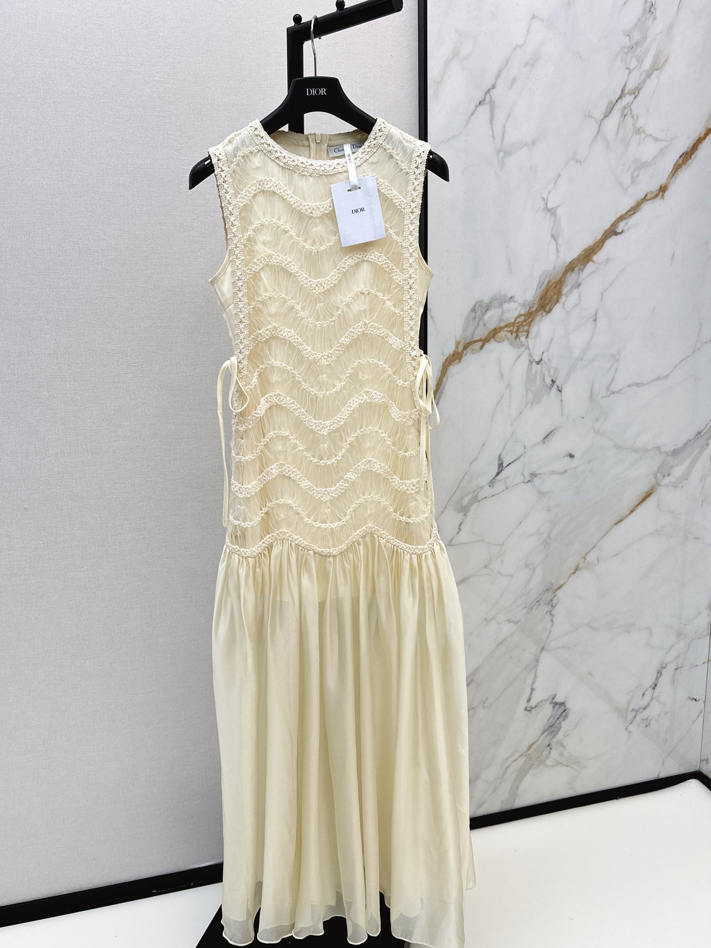 26SS NEW woven contract chiffon dress