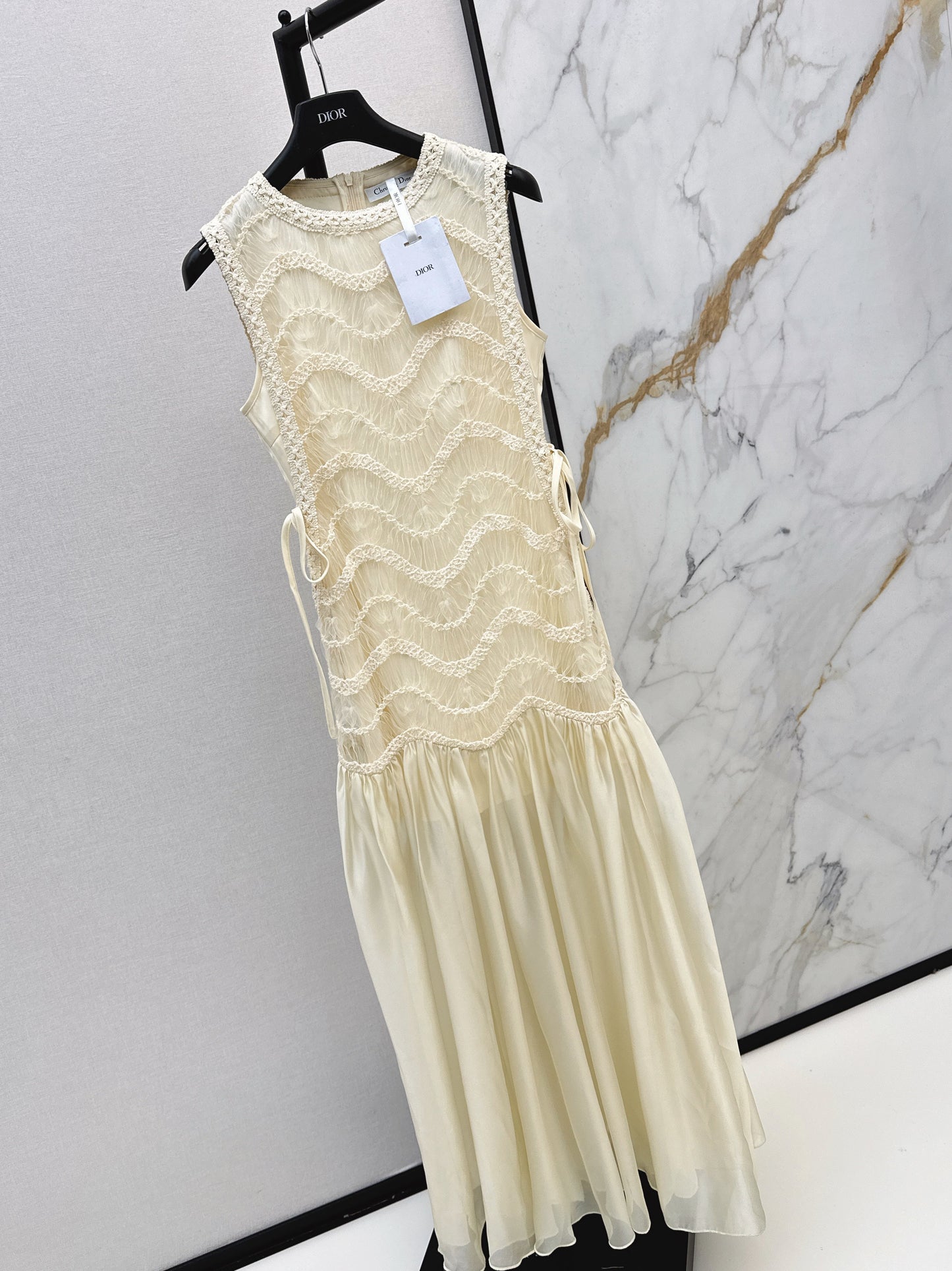26SS NEW woven contract chiffon dress