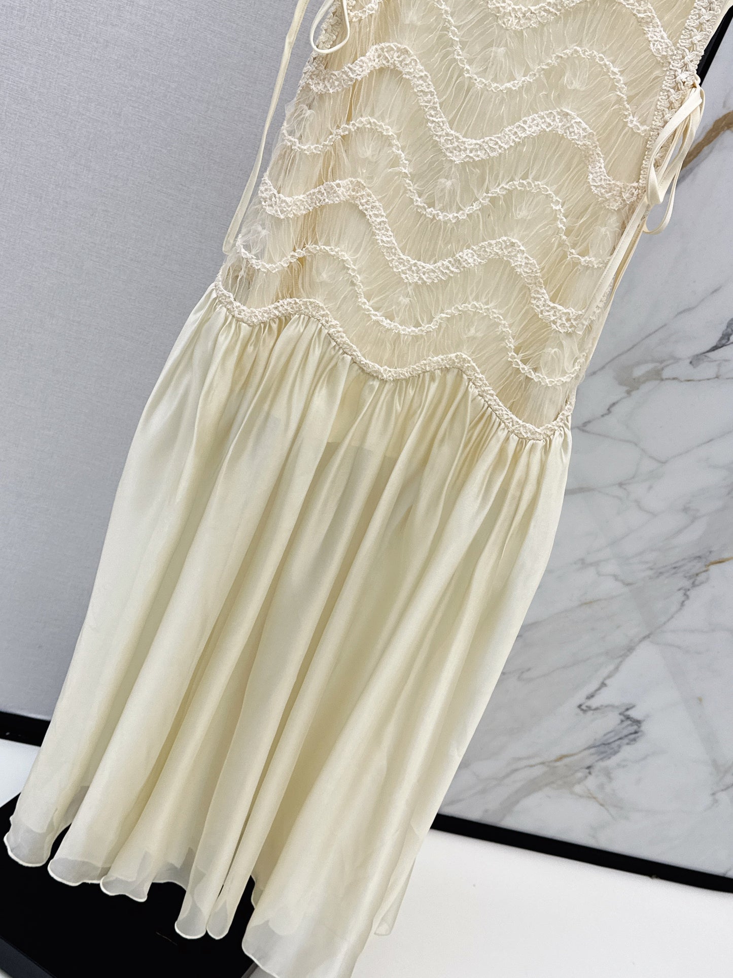 26SS NEW woven contract chiffon dress