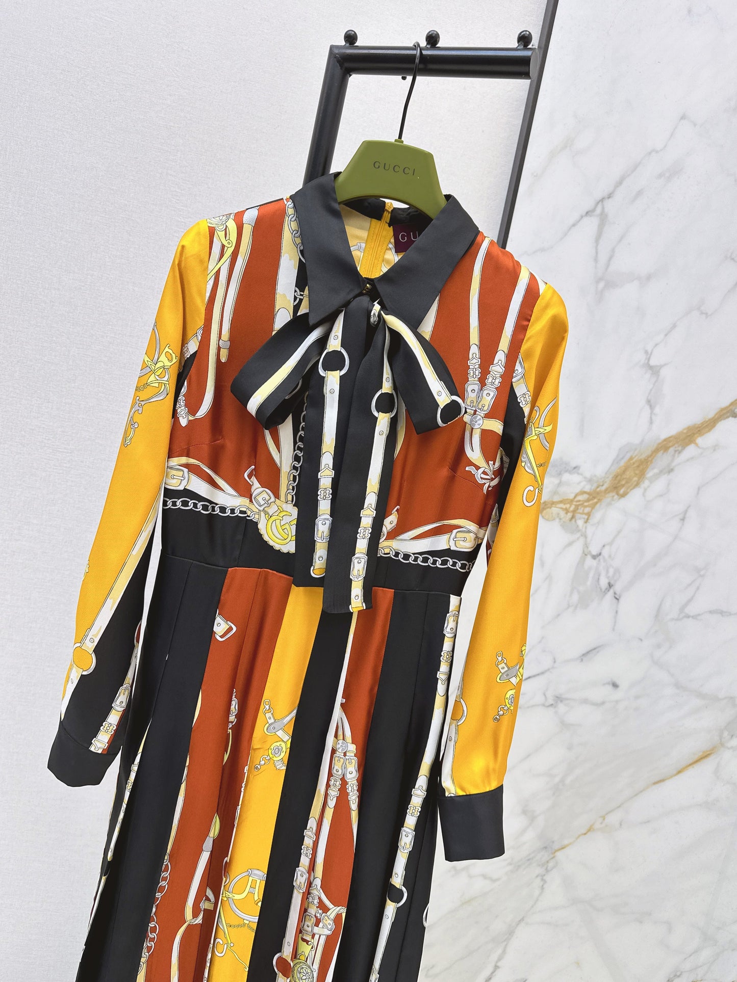 26SS NEW 3d print silk dress