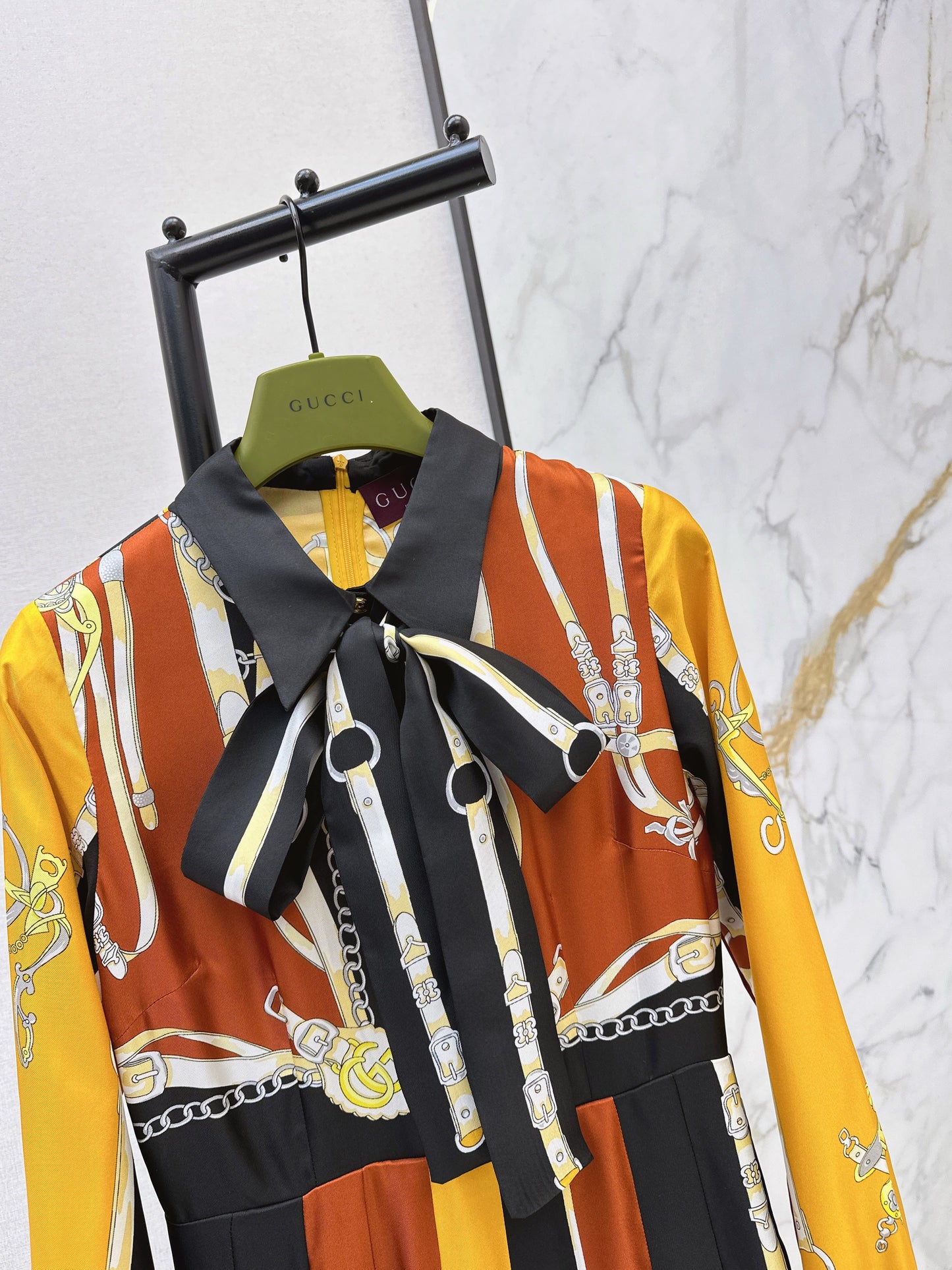 26SS NEW 3d print silk dress