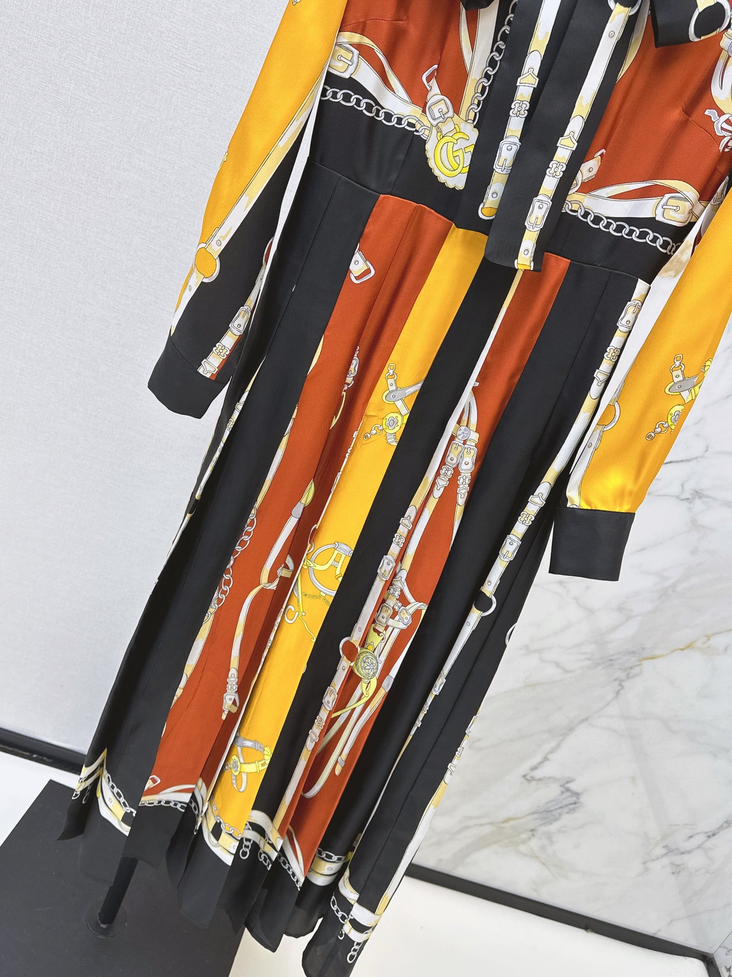 26SS NEW 3d print silk dress