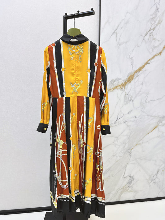 26SS NEW 3d print silk dress