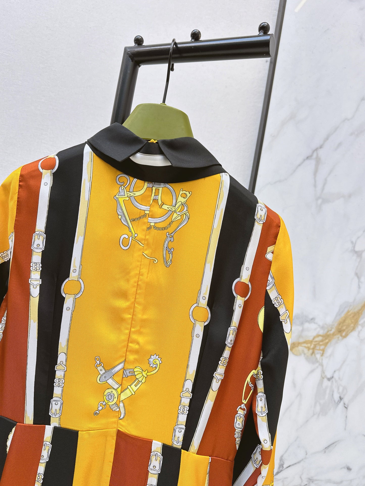 26SS NEW 3d print silk dress